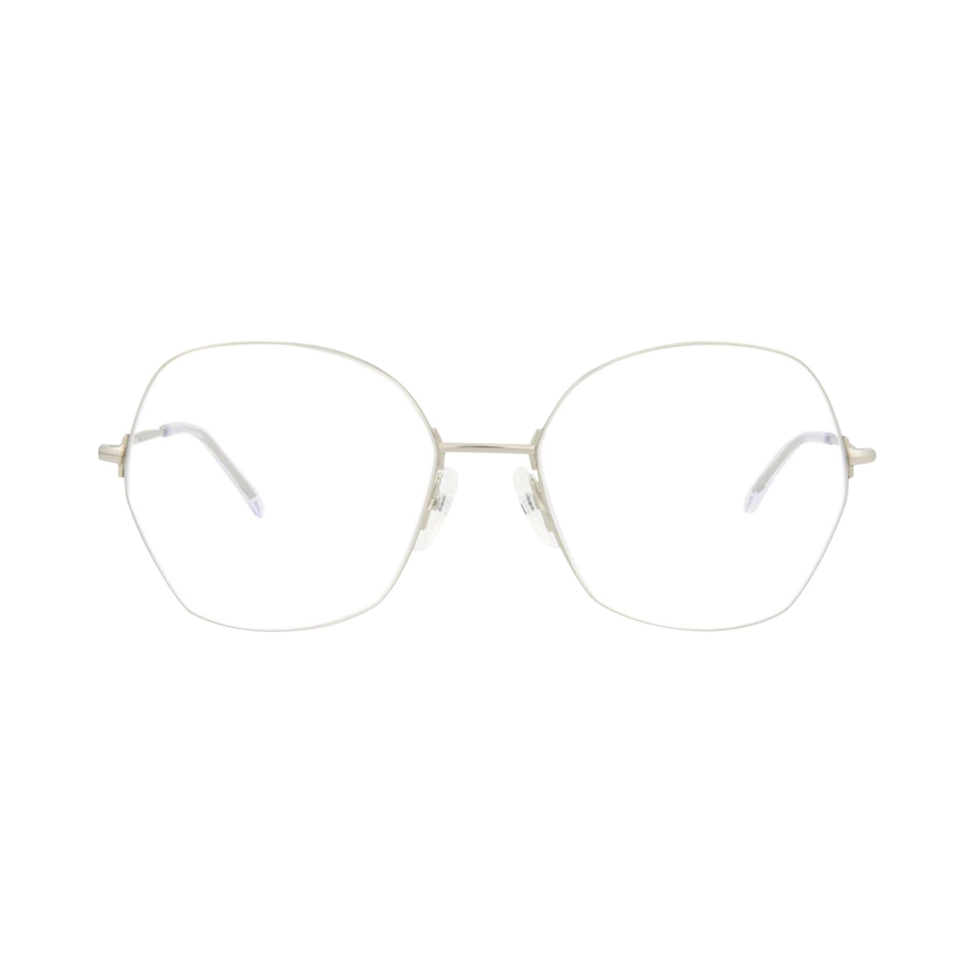 Pre-owned Balenciaga Round-frame Metal Optical Frames 'silver Transparent' | Multi-color | Men's Size Onesize