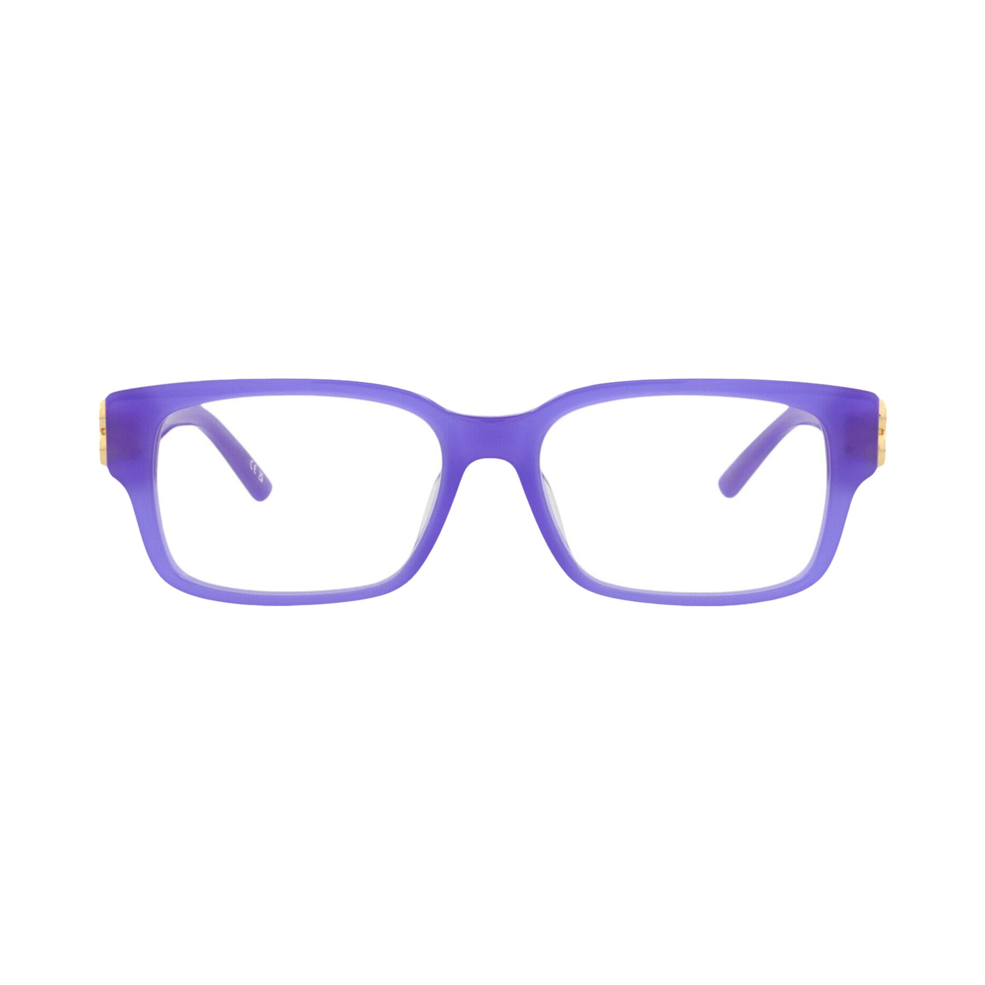 Pre-owned Balenciaga Square-frame Acetate Optical Frames 'violet Gold Transparent' | Multi-color | Women's Siz