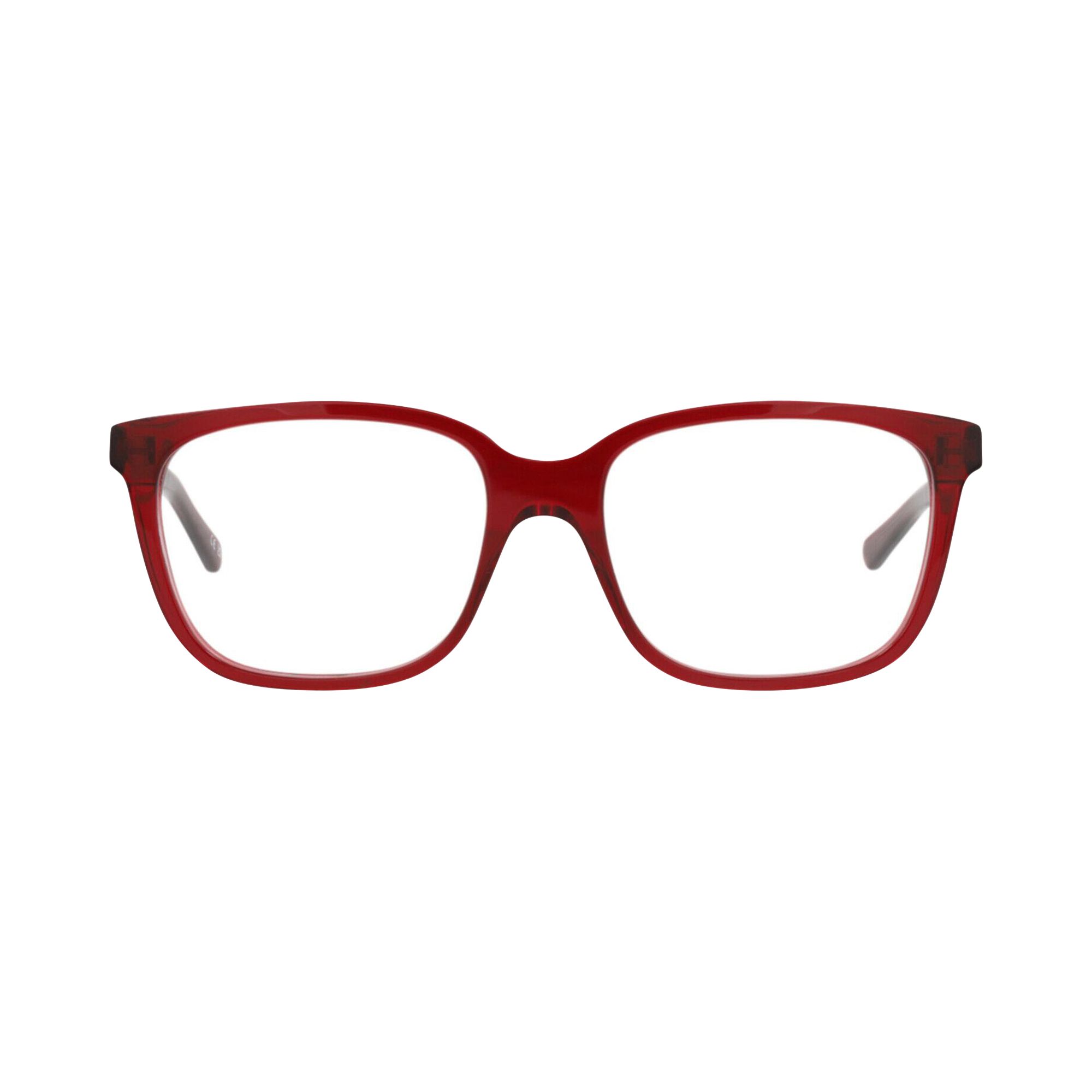 Pre-owned Balenciaga Square-frame Acetate Optical Frames 'red Transparent' | Multi-color | Men's Size Onesize