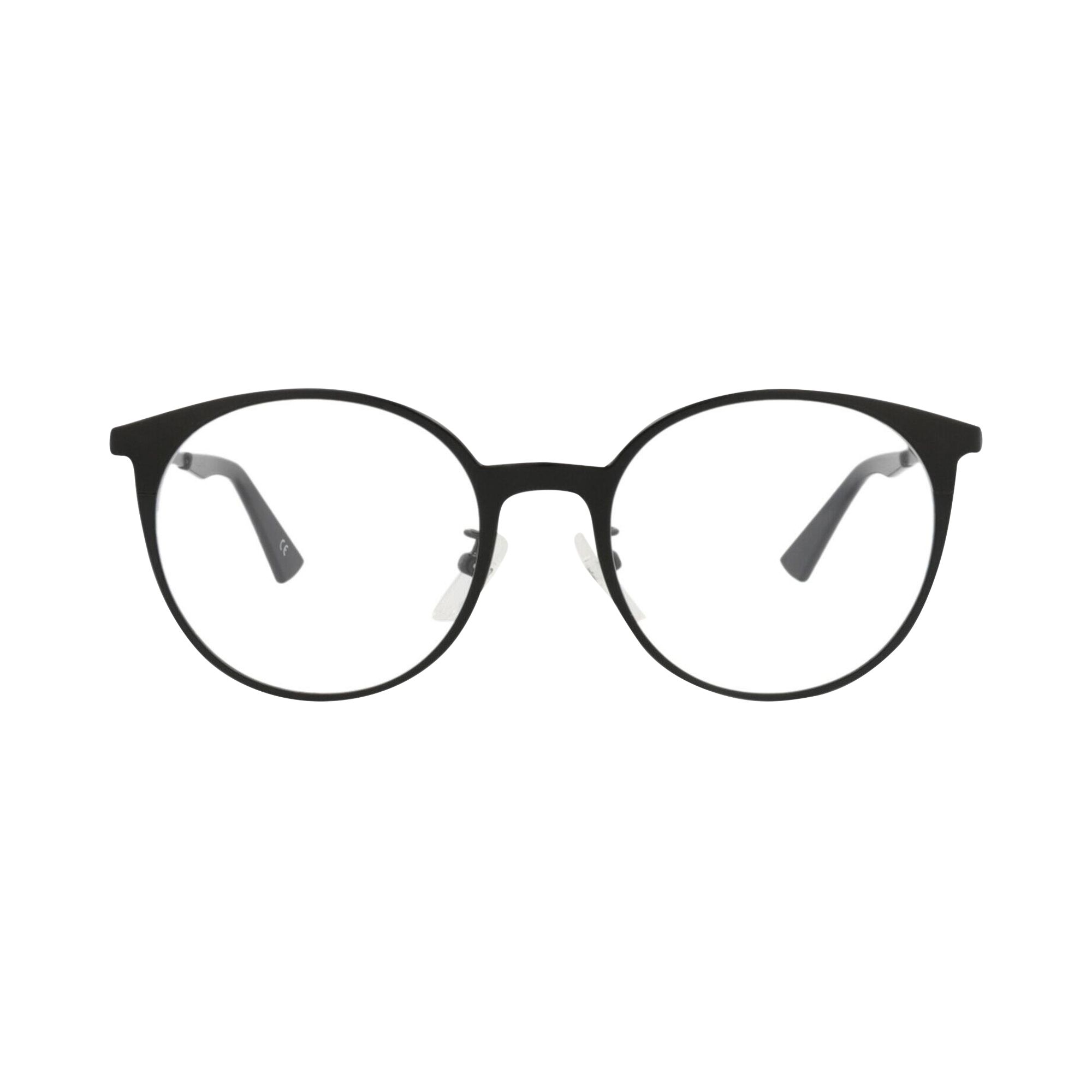 Pre-owned Balenciaga Round-frame Metal Optical Frames 'black Transparent' | Women's Size Onesize