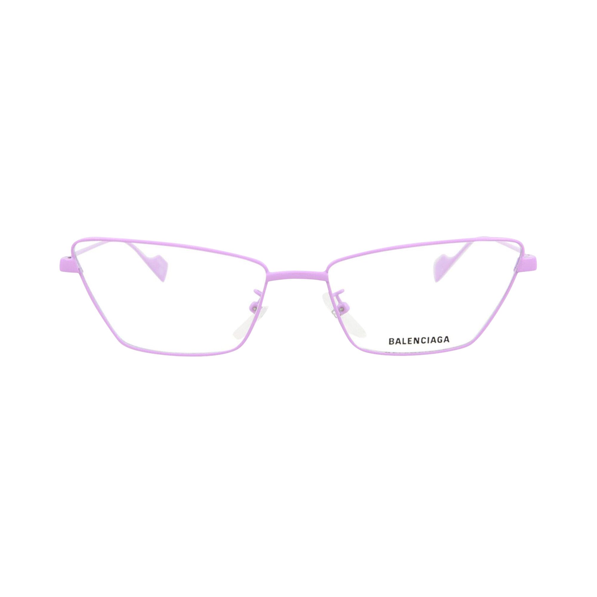 Pre-owned Balenciaga Cat Eye-frame Metal Optical Frames 'violet Transparent' | Purple | Women's Size Onesize