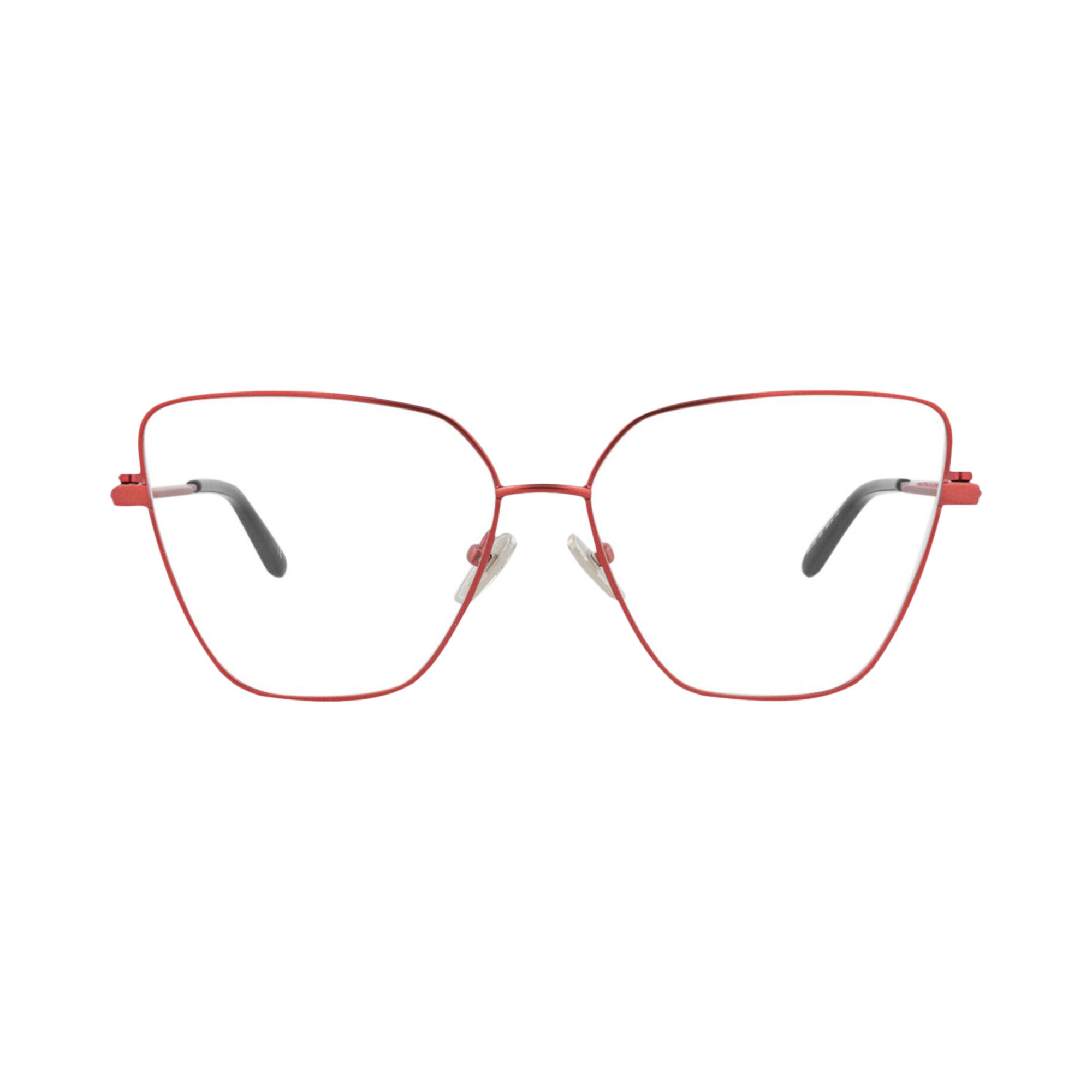 Pre-owned Balenciaga Cat Eye-frame Metal Optical Frames 'red Transparent' | Multi-color | Women's Size Onesize