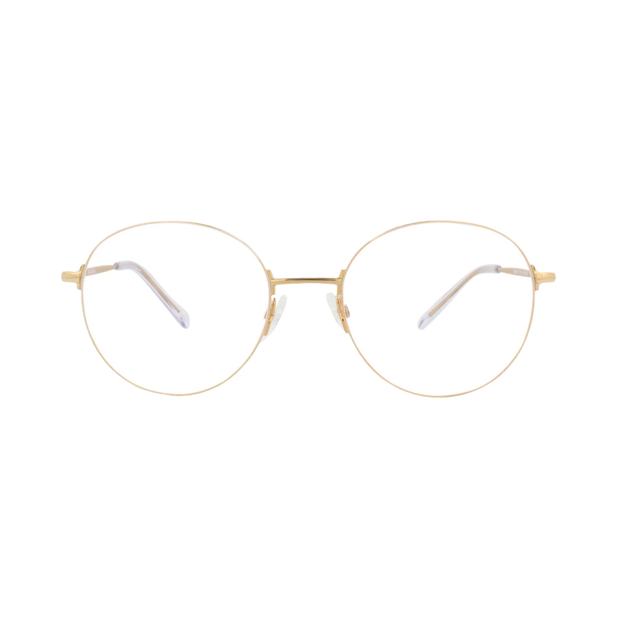 Pre-owned Balenciaga Round-frame Metal Optical Frames 'gold Transparent' | Multi-color | Men's Size Onesize