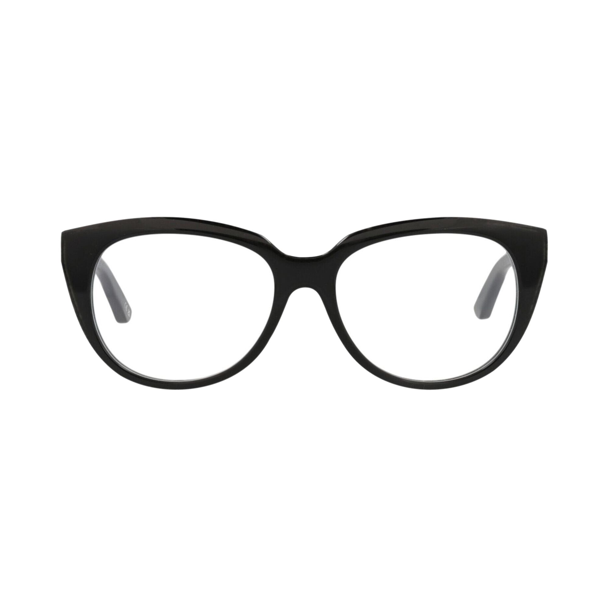 Pre-owned Balenciaga Round-frame Acetate Optical Frames 'black Transparent' | Multi-color | Women's Size Onesi