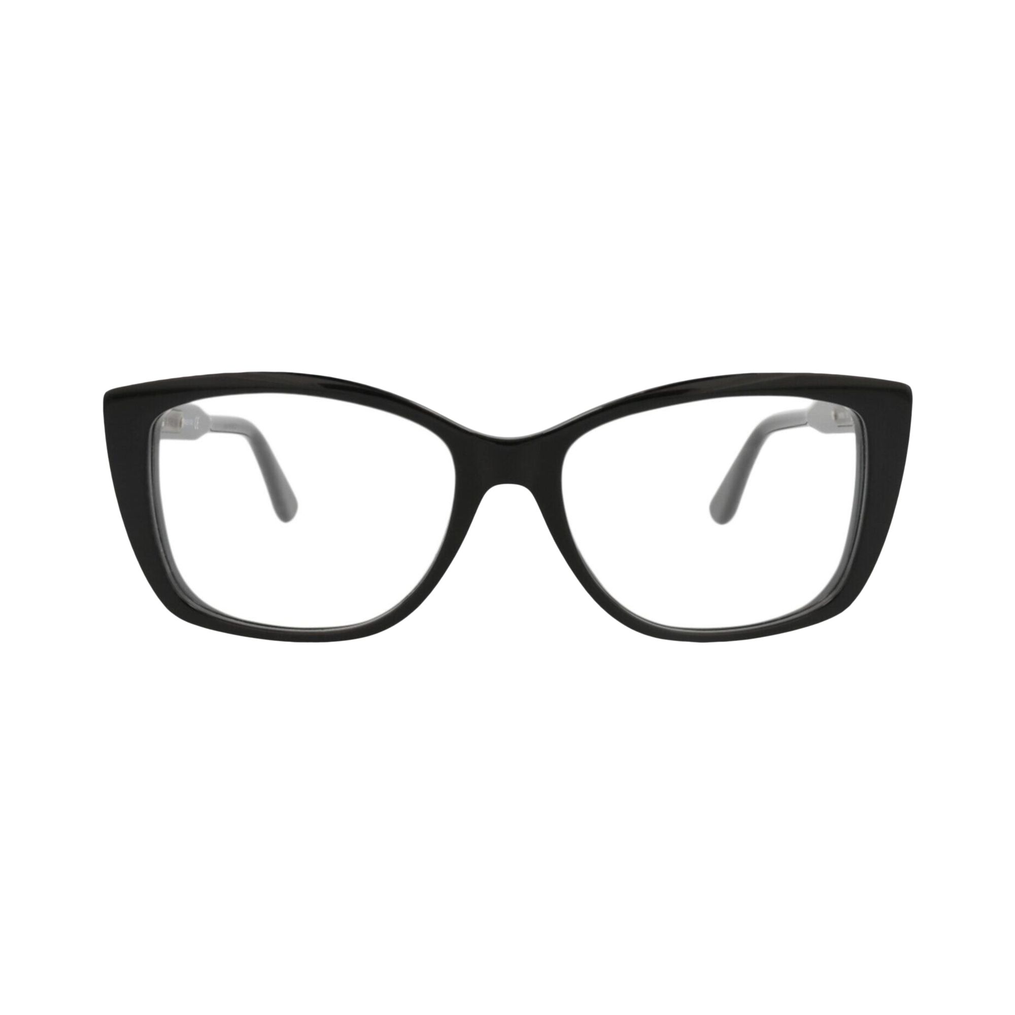 Pre-owned Bottega Veneta Cat Eye-frame Acetate Optical Frames 'black Transparent' | Women's Size Onesize