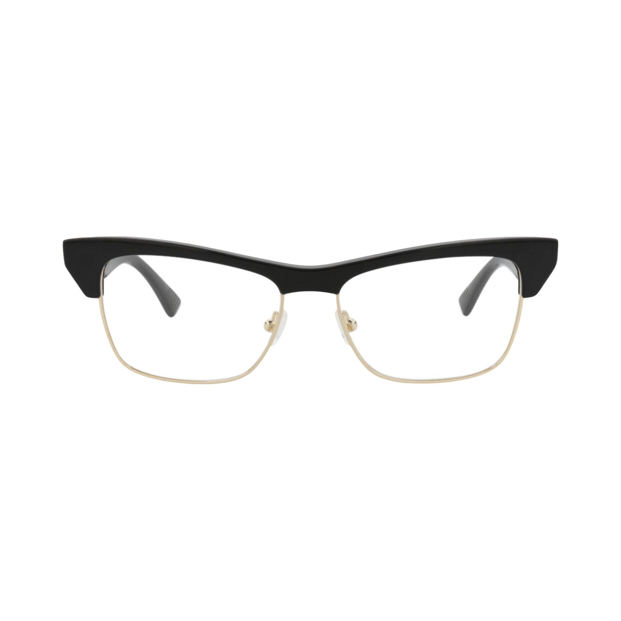 Pre-owned Bottega Veneta Cat Eye-frame Acetate Optical Frames 'black Transparent' | Women's Size Onesize