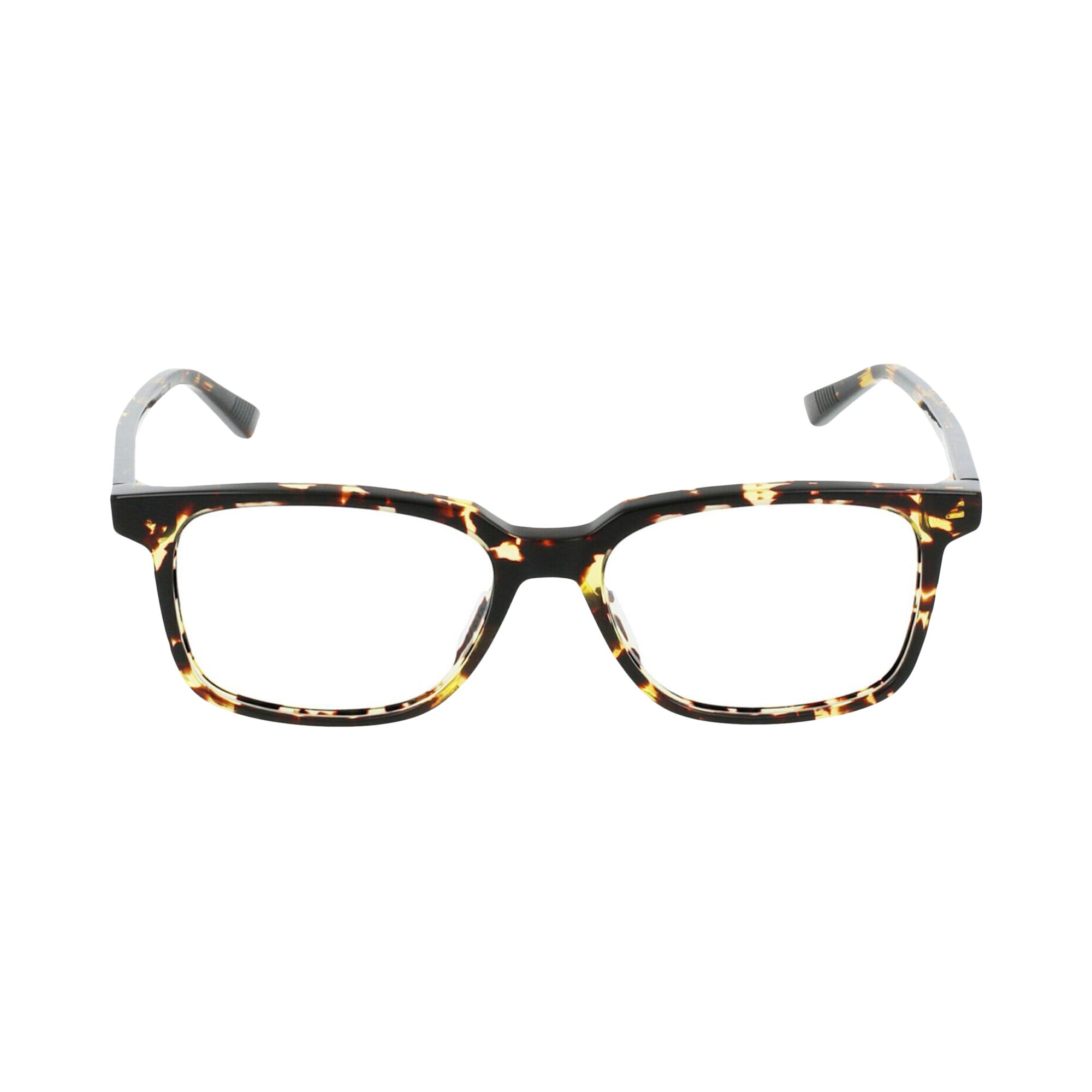 Pre-owned Bottega Veneta Square-frame Acetate Optical Frames 'havana Transparent' | Multi-color | Men's Size O