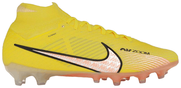Nike Zoom Mercurial Superfly 9 Elite AG Yellow Strike Sunset Glow