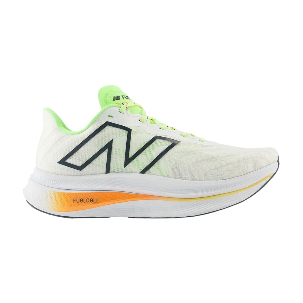 New Balance FuelCell SuperComp Trainer v2 2E Wide 'White Lime Hot Mango' | Men's Size 8.5 - MRCXCA3-2E
