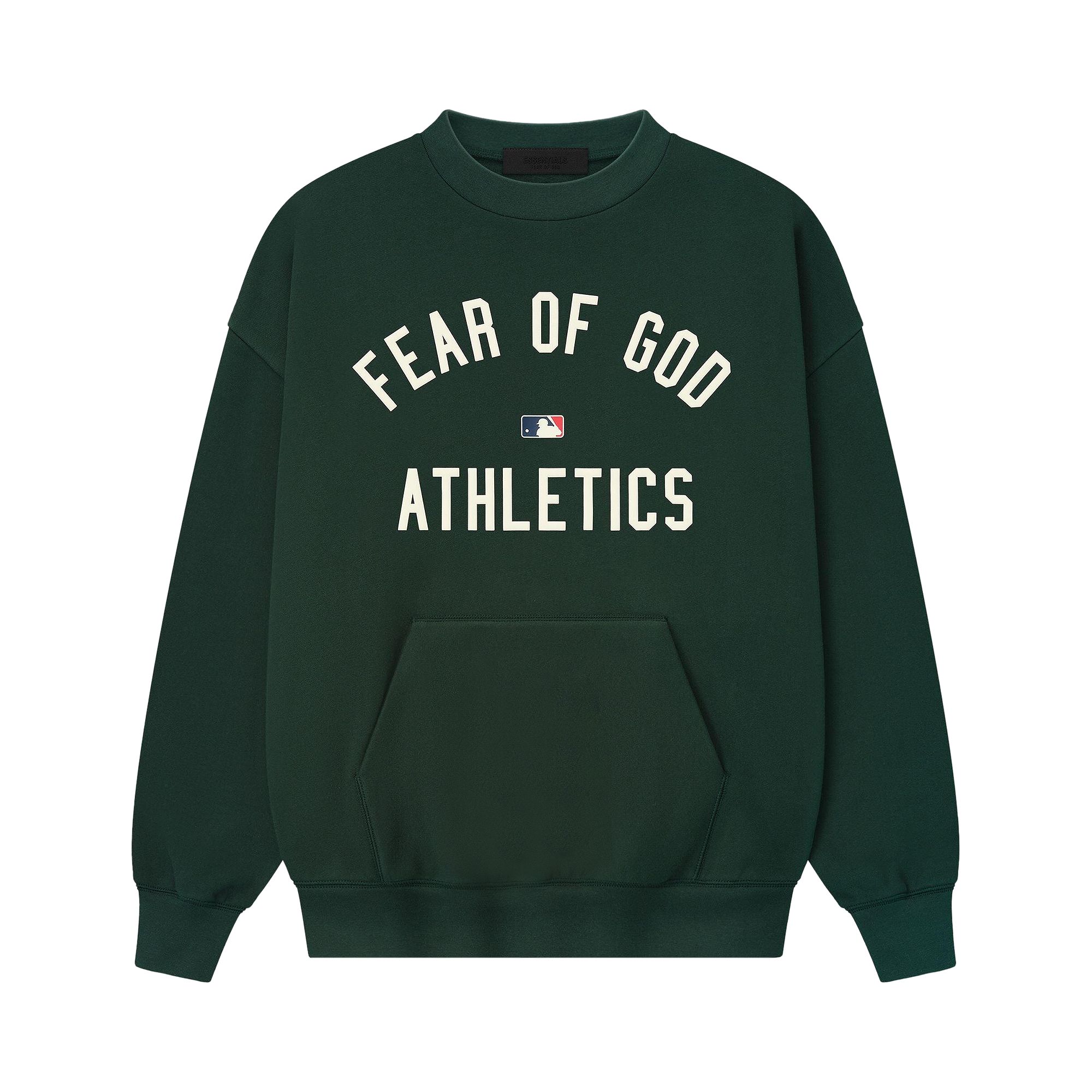 Pre-owned Essentials Fear Of God  Athletics Sport Crewneck 'forest' | Green | Men's Size Xxl