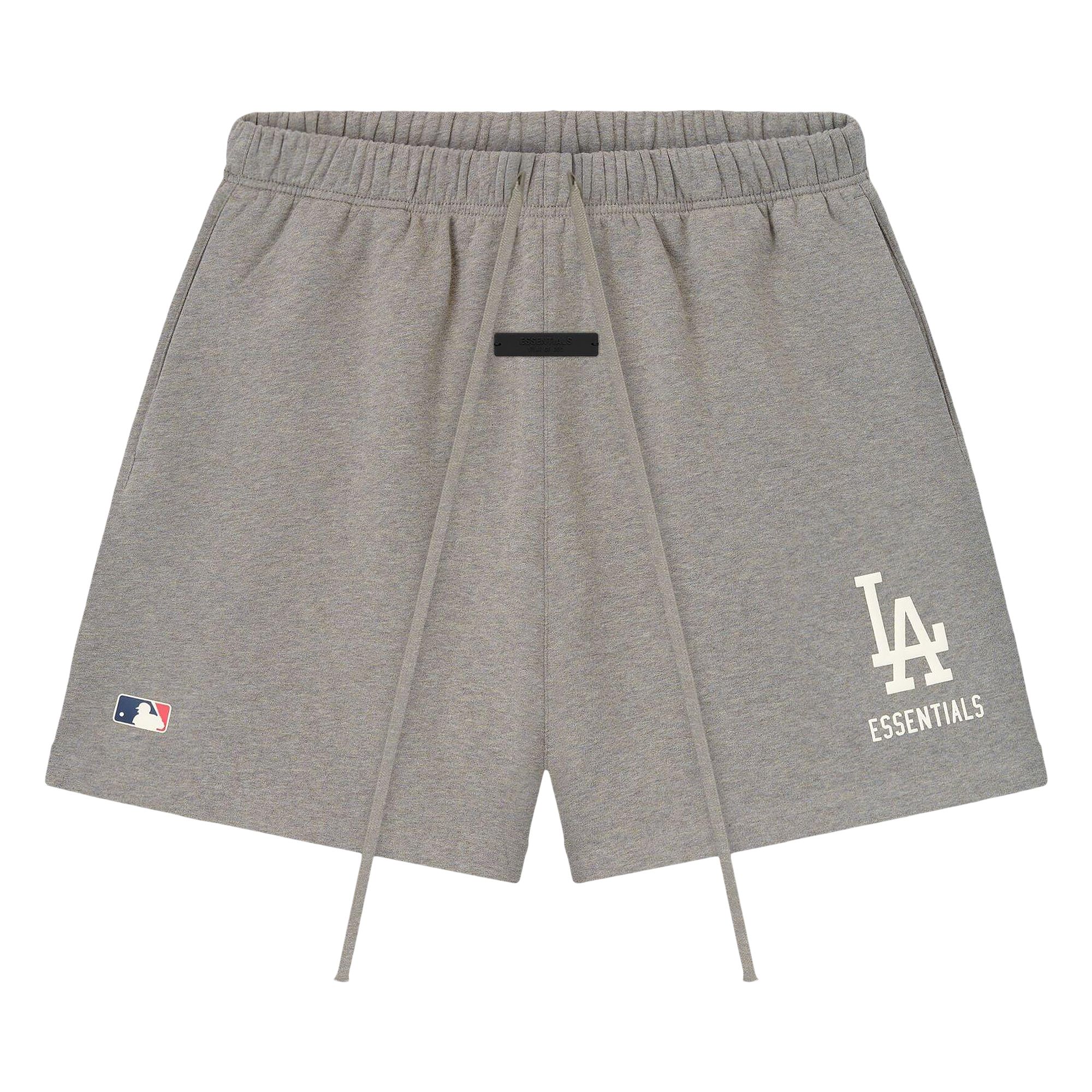 Pre-owned Essentials Fear Of God  Dodgers Classic Sweatshort 'concrete Heather' | Grey | Men's Size S In Gray