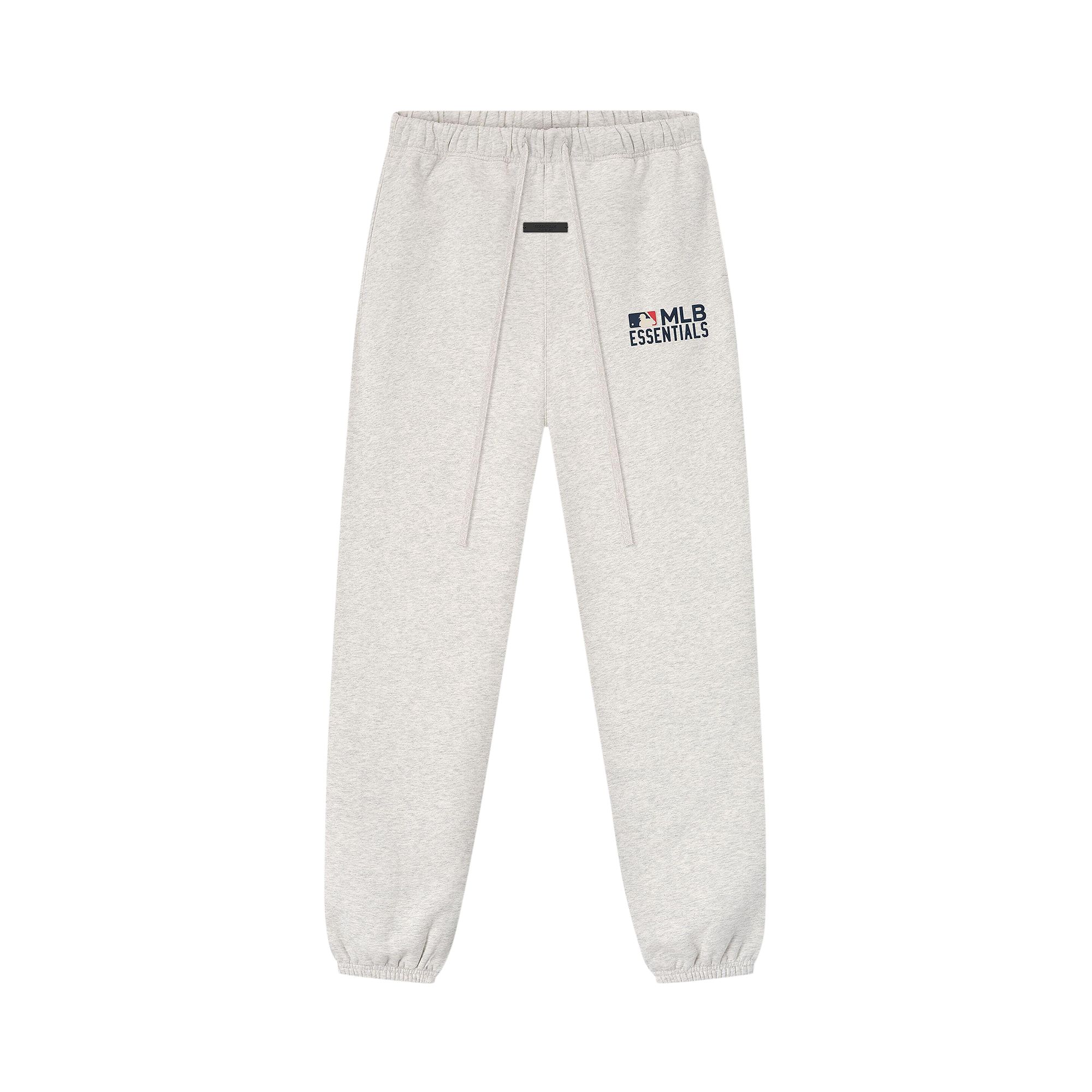 Pre-owned Essentials Fear Of God Mlb Classic Sweatpant 'heather Oatmeal' | Tan | Men's Size M In Brown