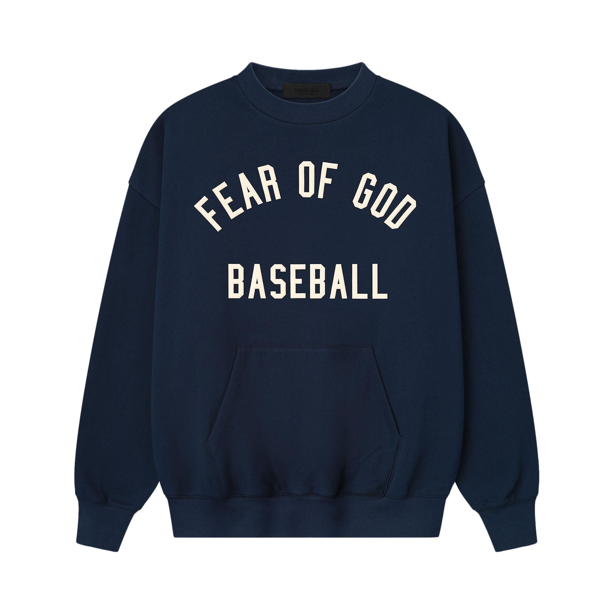 Pre-owned Essentials Fear Of God  Mlb Sport Crewneck 'midnight Navy' | Blue | Men's Size S