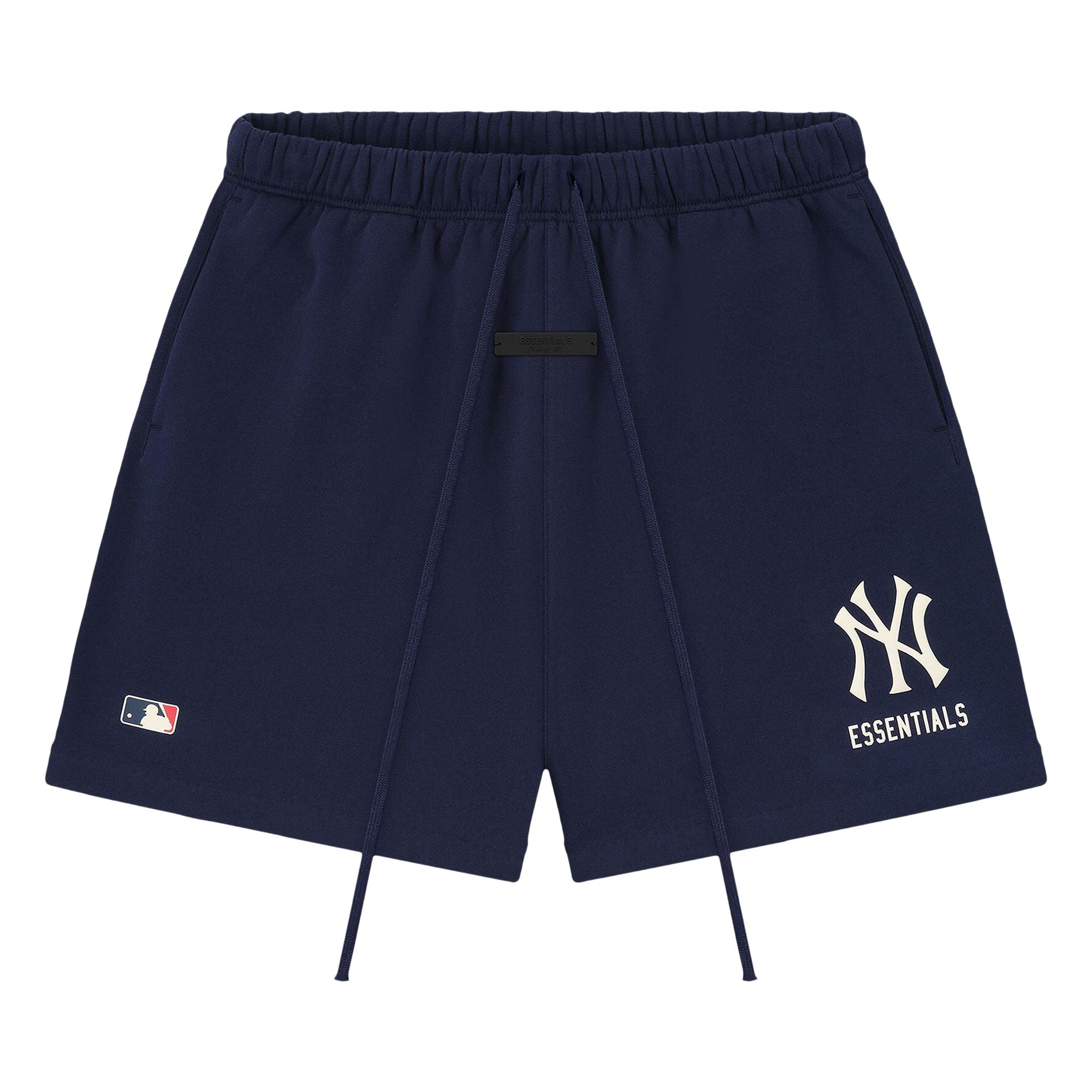Pre-owned Essentials Fear Of God Yankees Classic Sweatshort 'midnight Navy' | Blue | Men's Size Xl