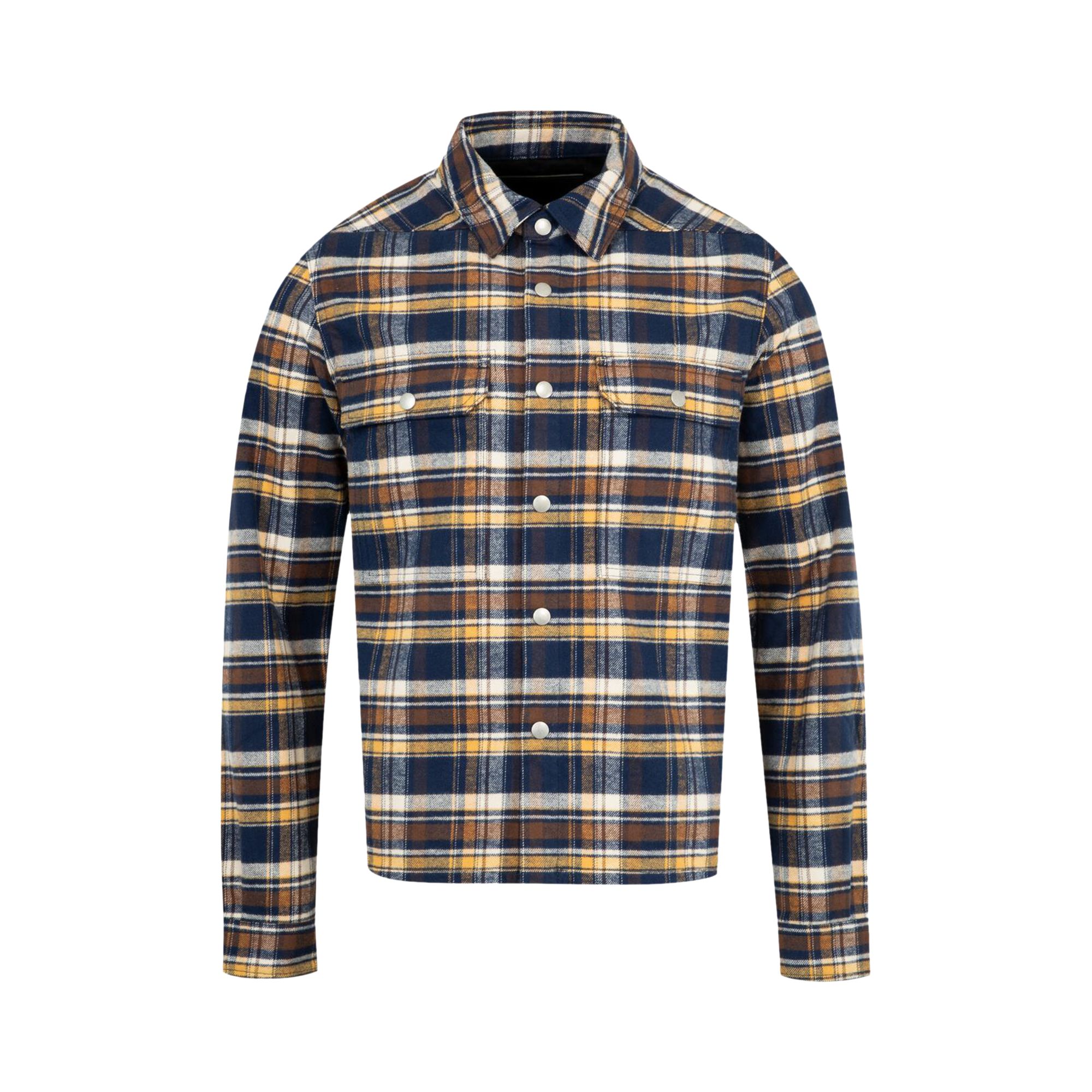 Pre-owned Rick Owens Drkshdw Cropped Outershirt 'gaslone Plaid' | Multi-color | Men's Size Xxl