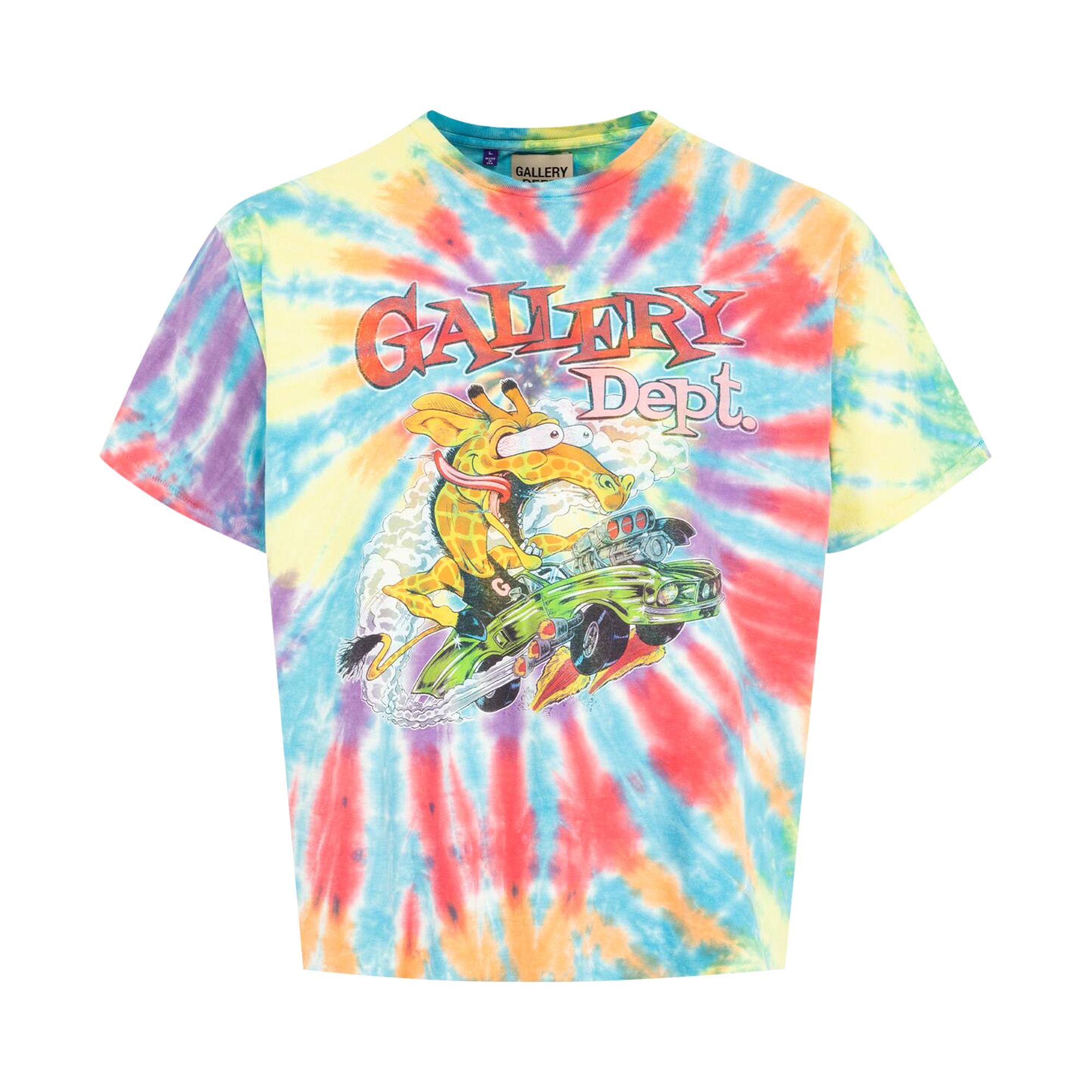 Pre-owned Gallery Dept. Rally Tee 'tie Dye' | Multi-color | Men's Size Xxl