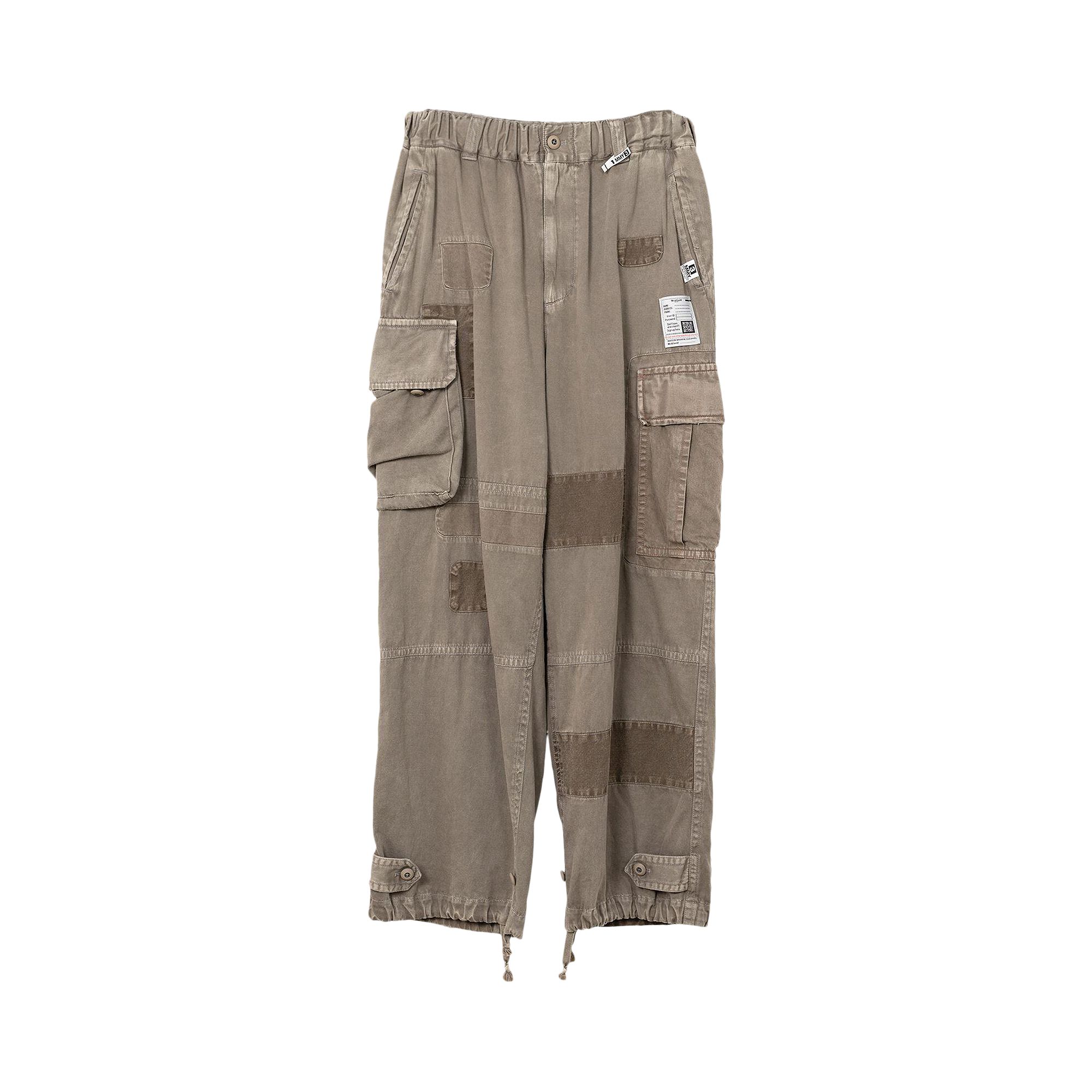 Pre-owned Miharayasuhiro Maison Mihara Yasuhiro Repair Cargo Pants 'light Grey' | Men's Size 46 In Gray