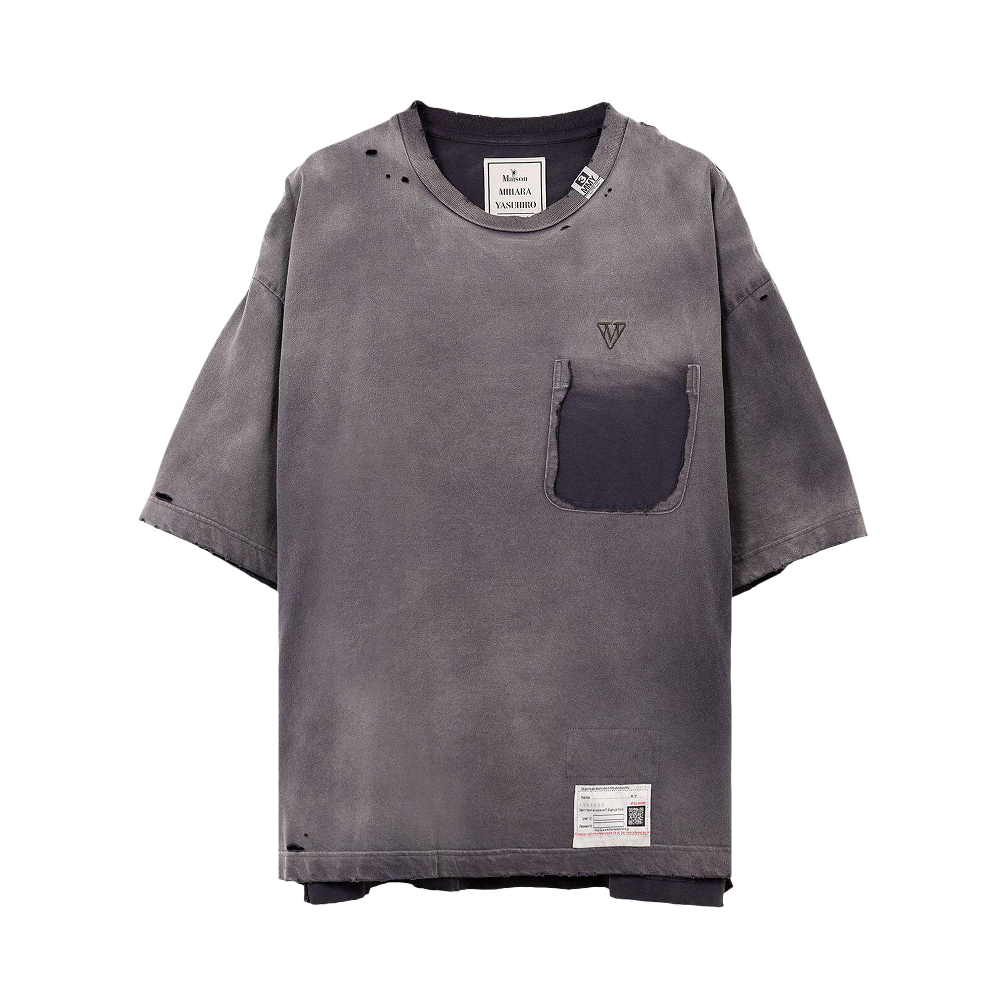 Pre-owned Miharayasuhiro Maison Mihara Yasuhiro Sun Faded Tee 'black' | Men's Size 48