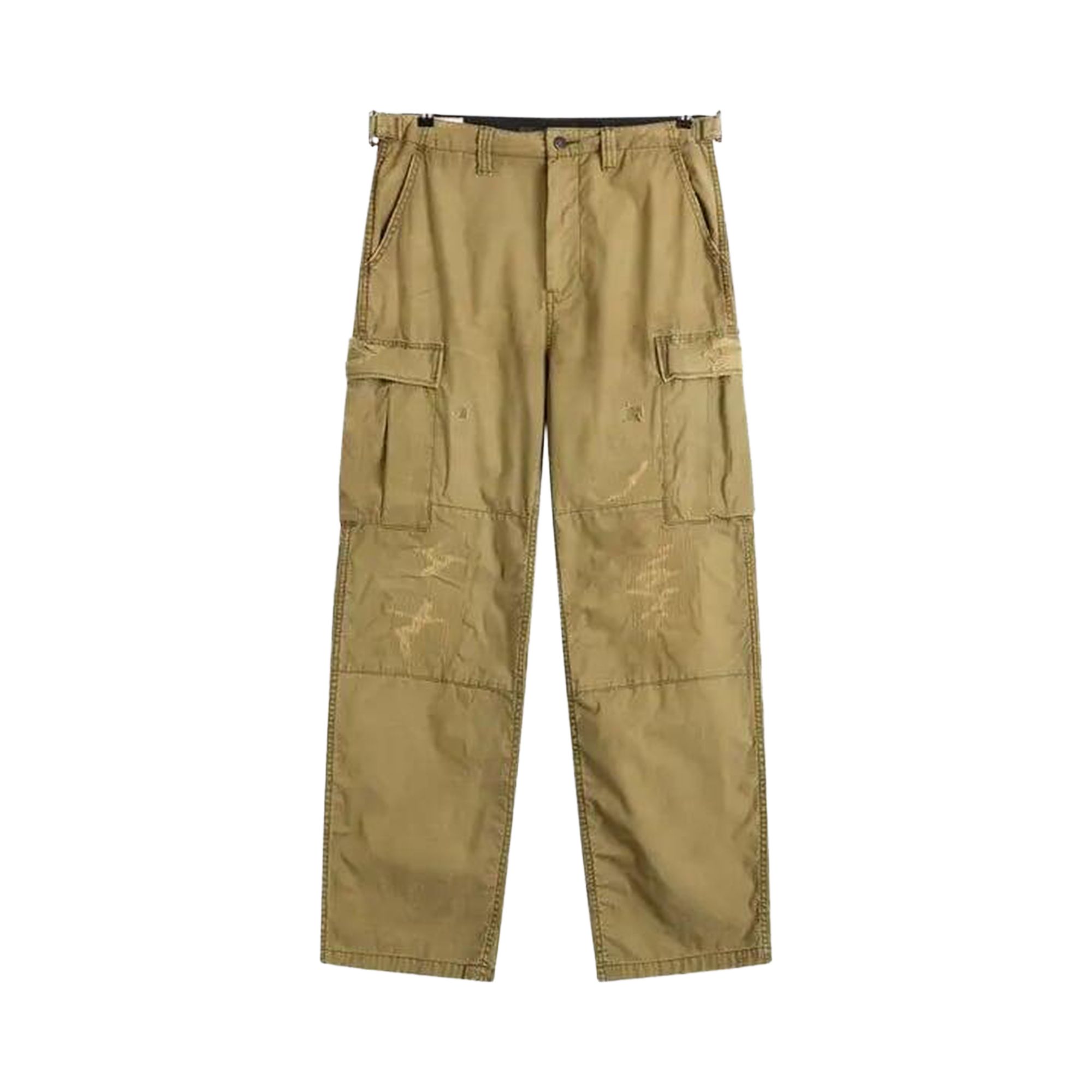 Pre-owned Mastercraft Union Cargo Trouser Midori Gold Leaf Repair 'od Olive' | Green | Men's Size 32