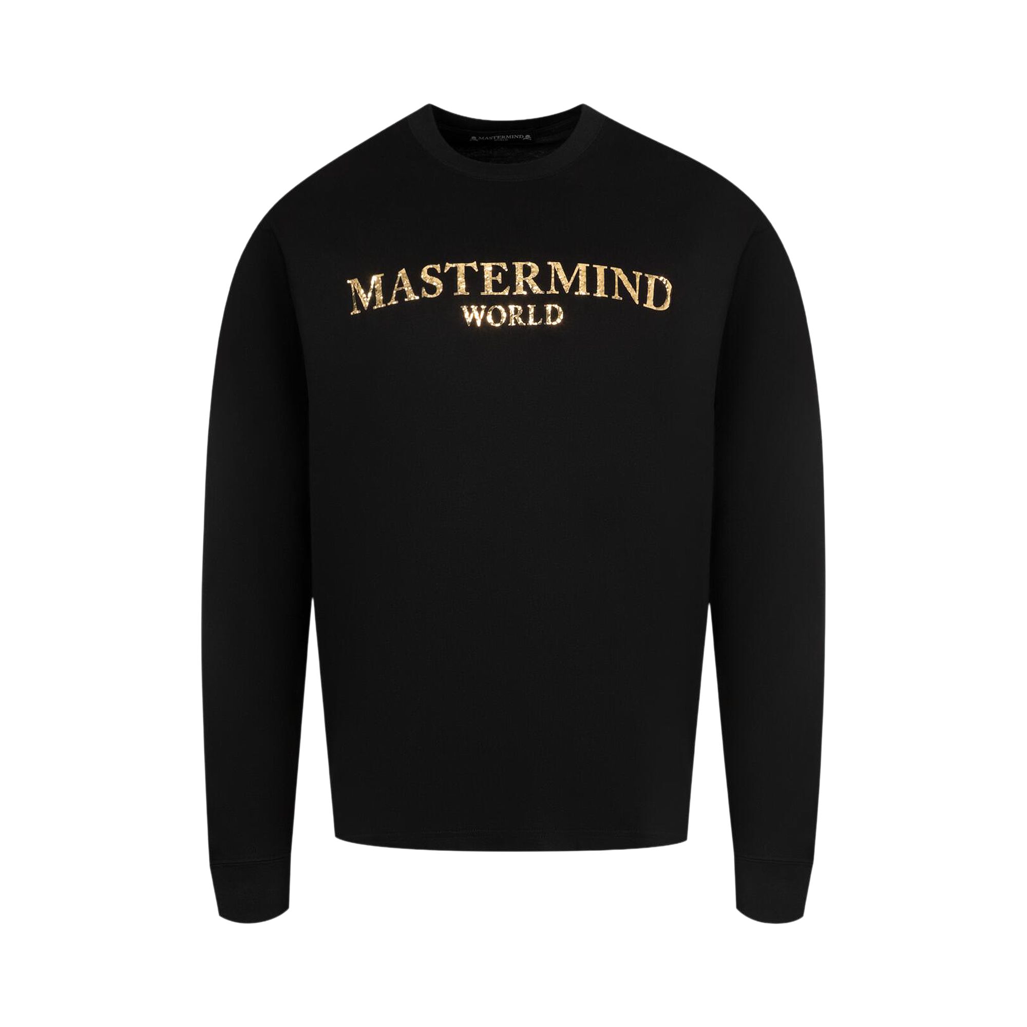 Pre-owned Mastermind Japan Mastermind Mirror Logo Long-sleeve Tee 'black' | Men's Size M