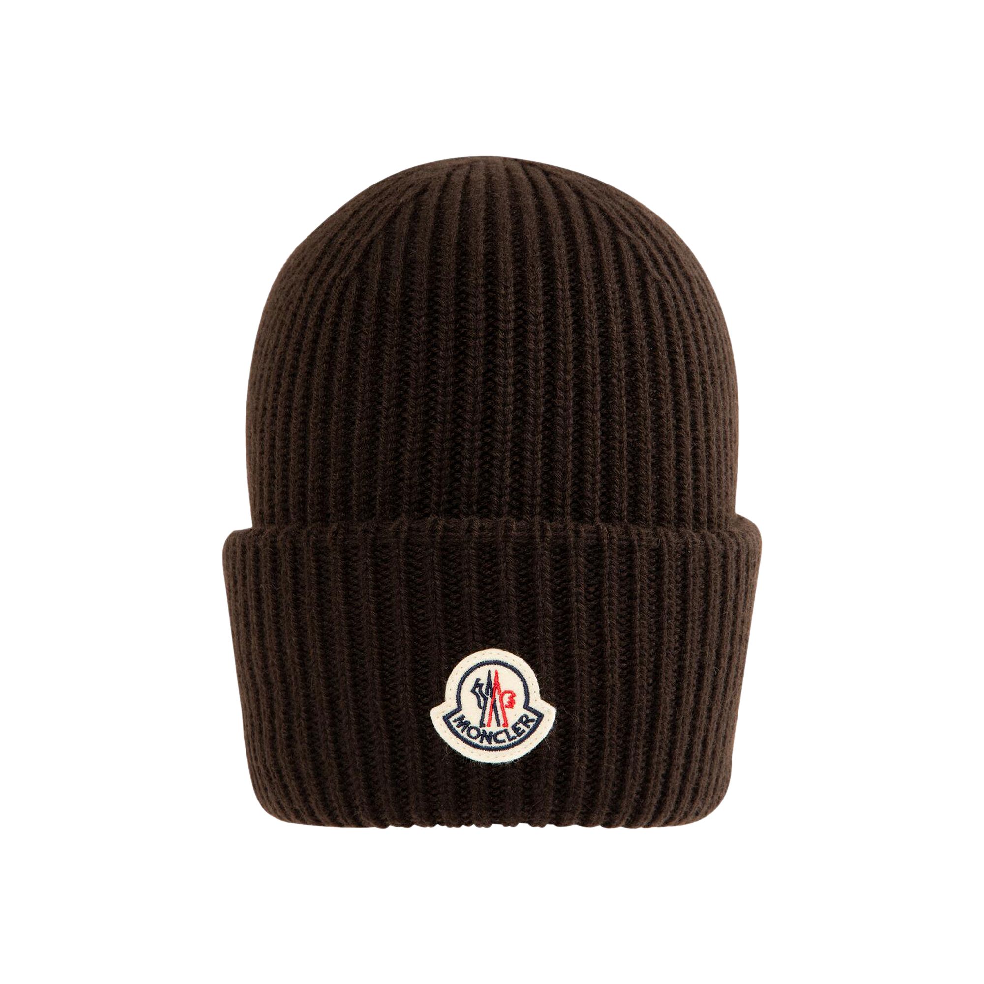 Pre-owned Moncler Knit Beanie 'brown' | Men's Size Onesize