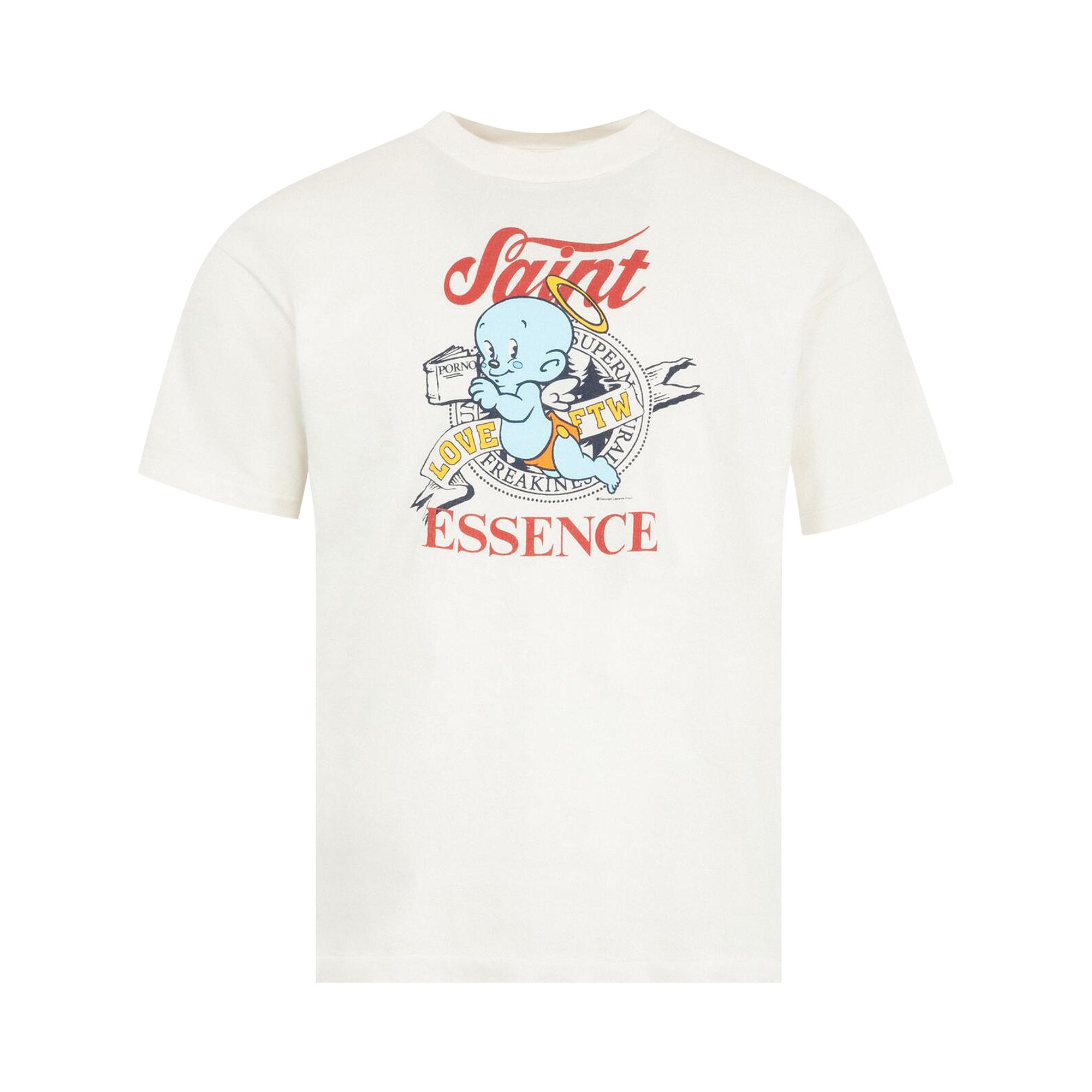 Pre-owned Saint Michael Baby Michael Short-sleeve Tee 'white' | Men's Size Xxl