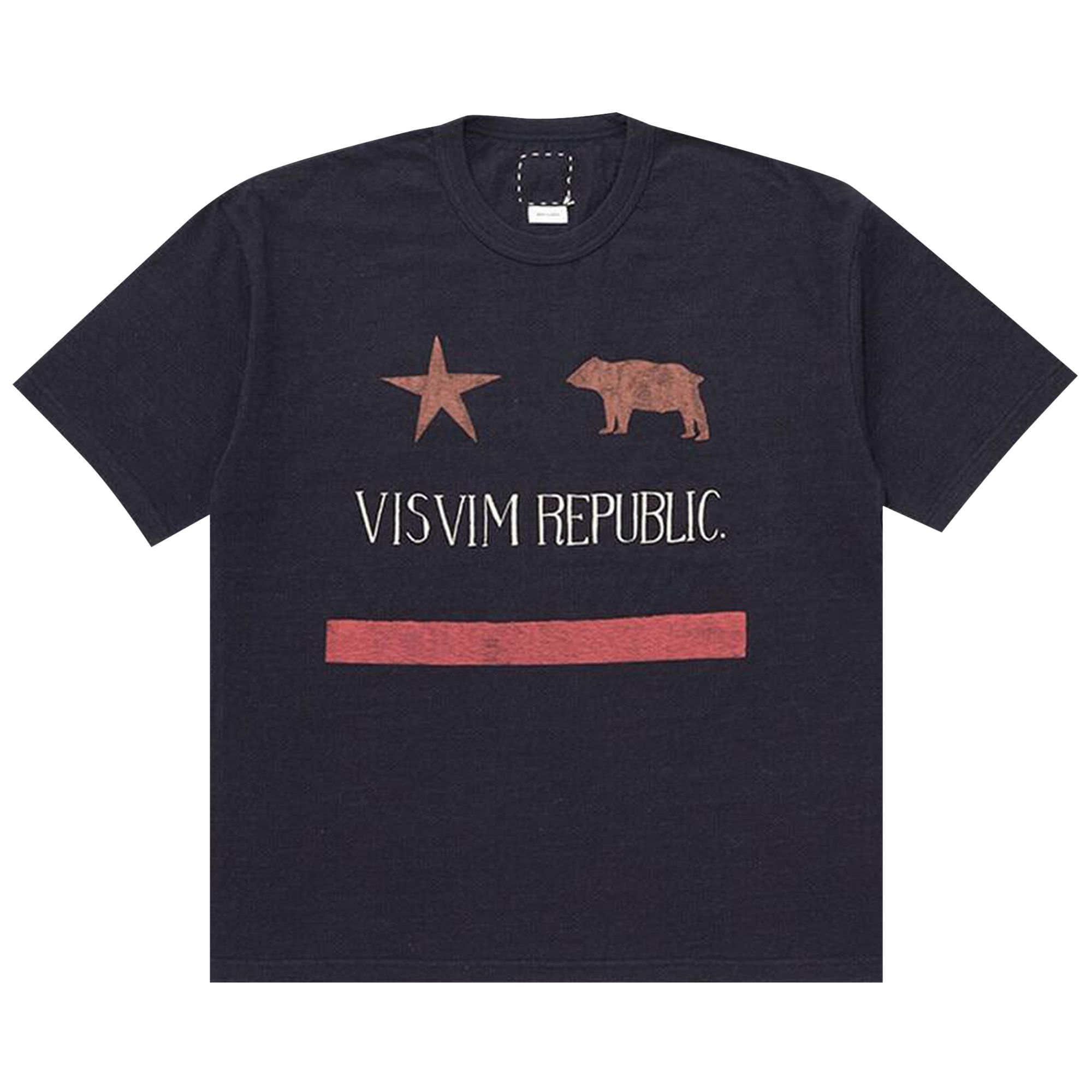 Pre-owned Visvim Jumbo Tee Short-sleeve Republic 'navy' | Blue | Men's Size 2