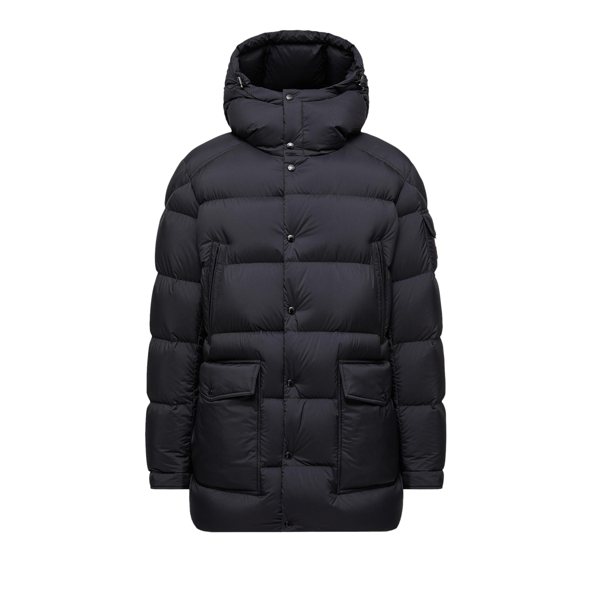 Pre-owned Moncler Bretagne Short Parka 'black' | Men's Size 2