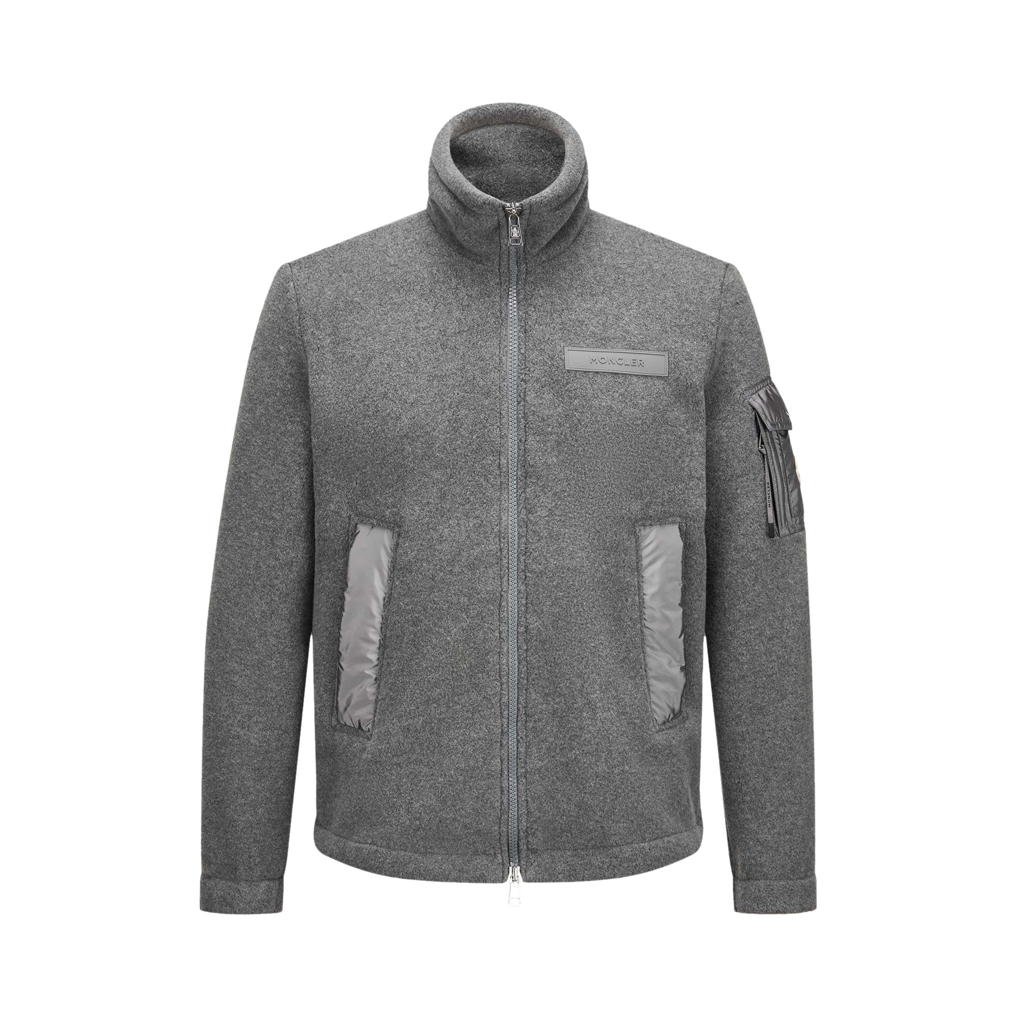 Pre-owned Moncler Zip Up Cardigan 'grey' | Men's Size M In Gray
