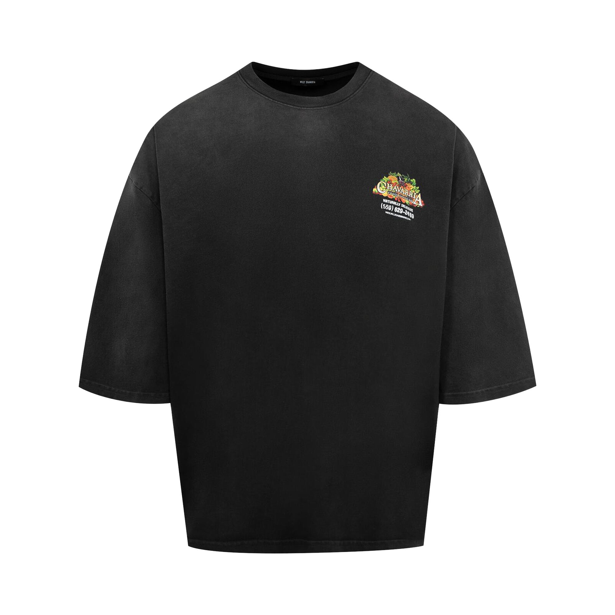 Pre-owned Willy Chavarria Fresh Produce Buffalo Tee 'black' | Men's Size L