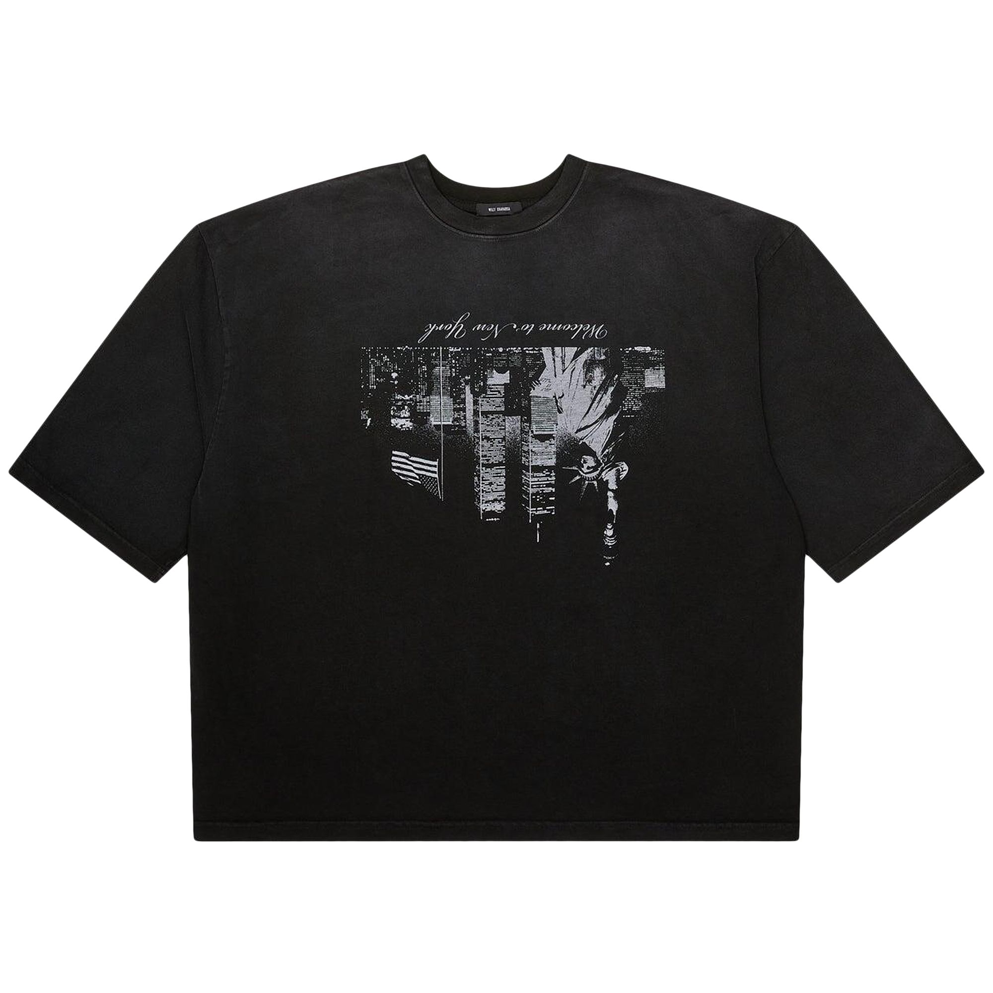 Pre-owned Willy Chavarria Welcome To Ny Buffalo Tee 'black' | Men's Size M