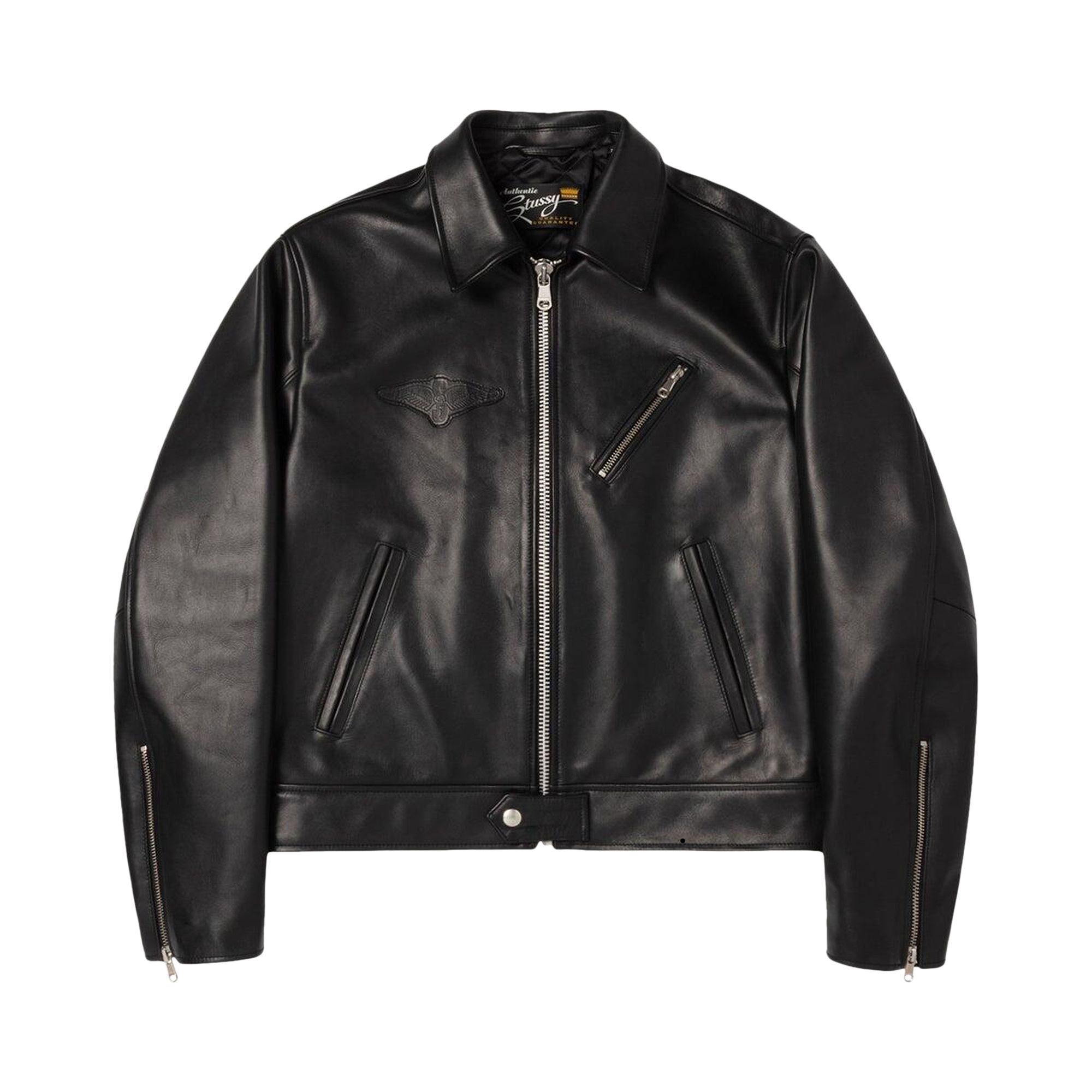 Pre-owned Stussy Biker Jacket 'black' | Men's Size L