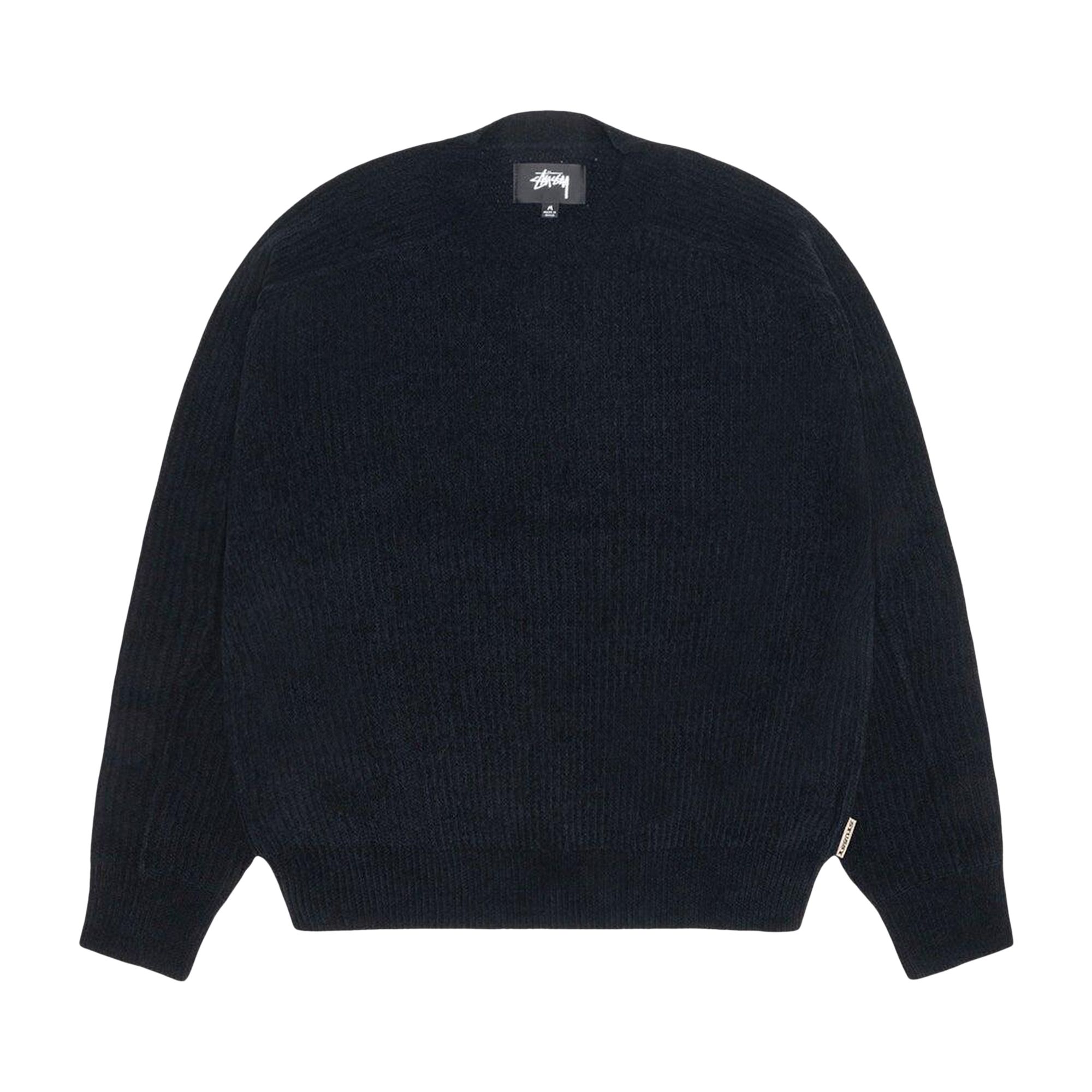 Pre-owned Stussy Exposed Seam Crew 'black' | Men's Size L