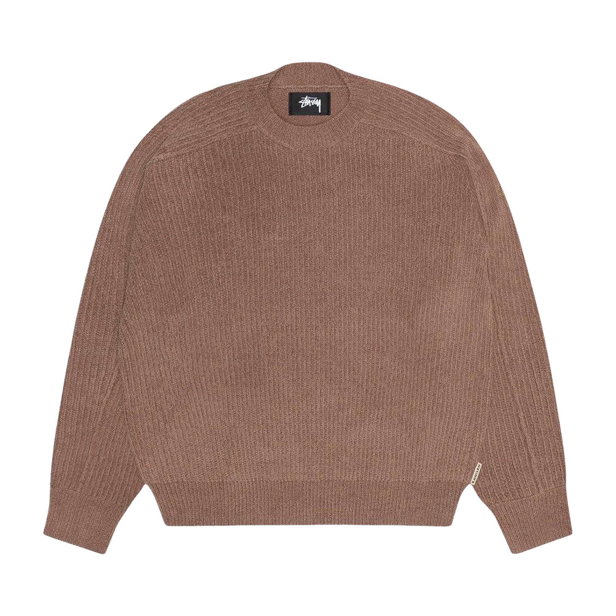 Pre-owned Stussy Exposed Seam Crew 'brown' | Men's Size M