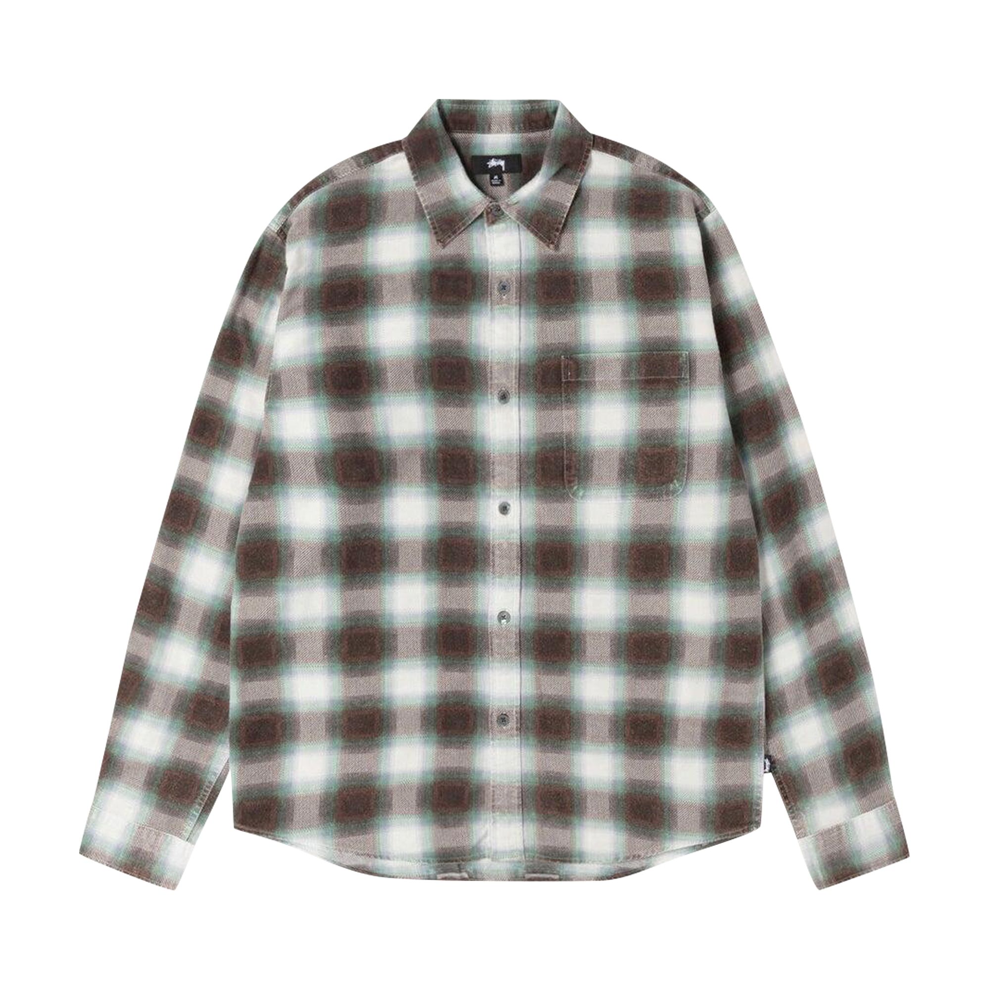 Pre-owned Stussy June Plaid Shirt 'bone' | Cream | Men's Size Xxl In White