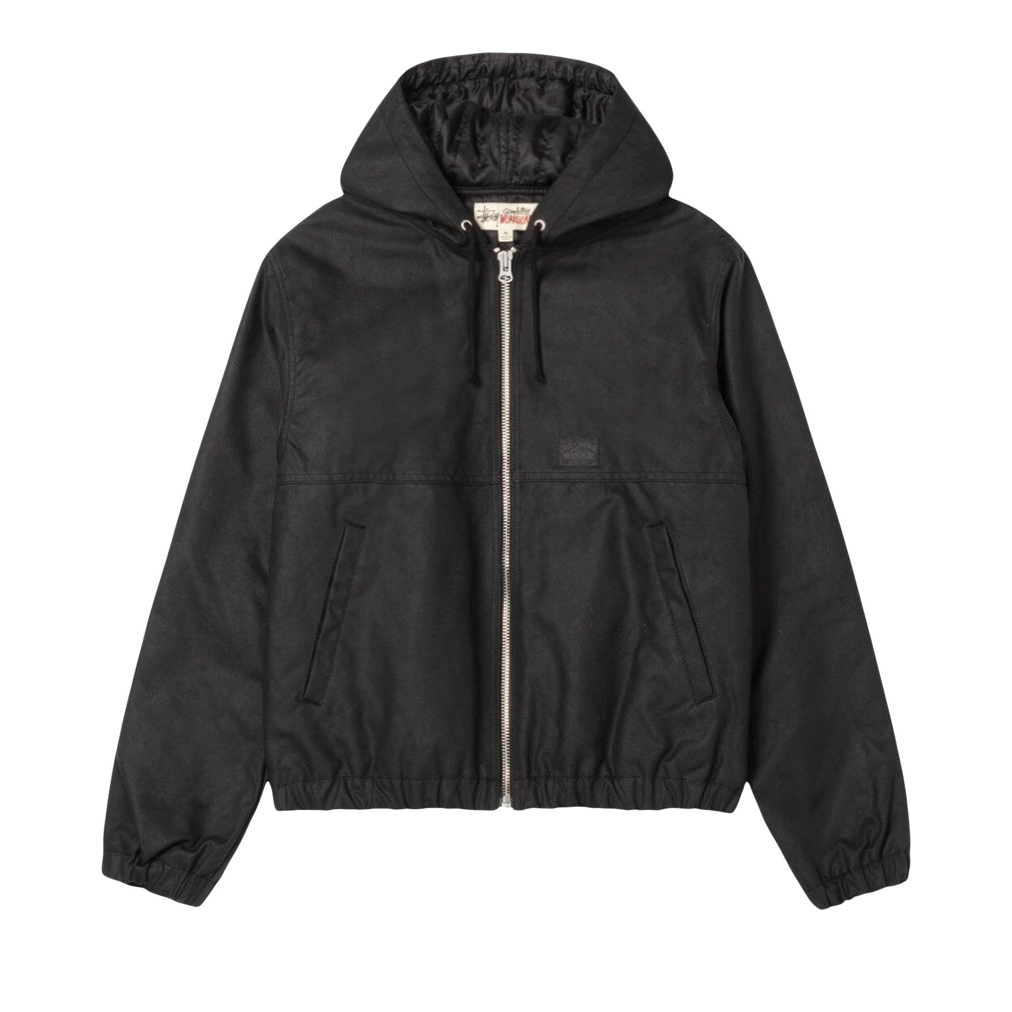 Pre-owned Stussy Waxed Cotton Work Jacket 'black' | Men's Size M