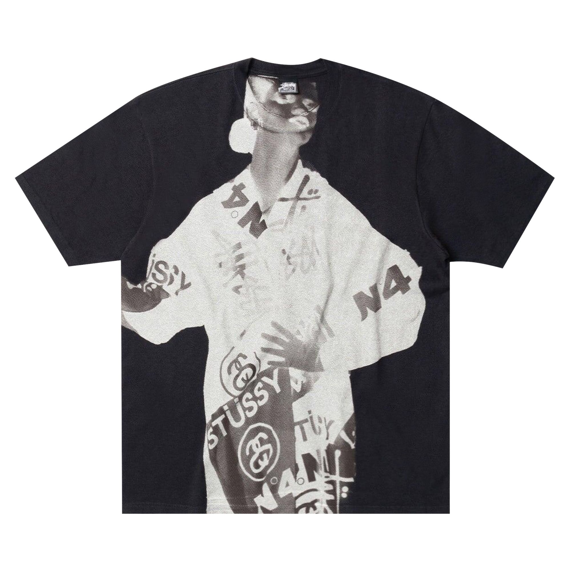 Pre-owned Stussy Paris Tee 'faded Black' | Men's Size L