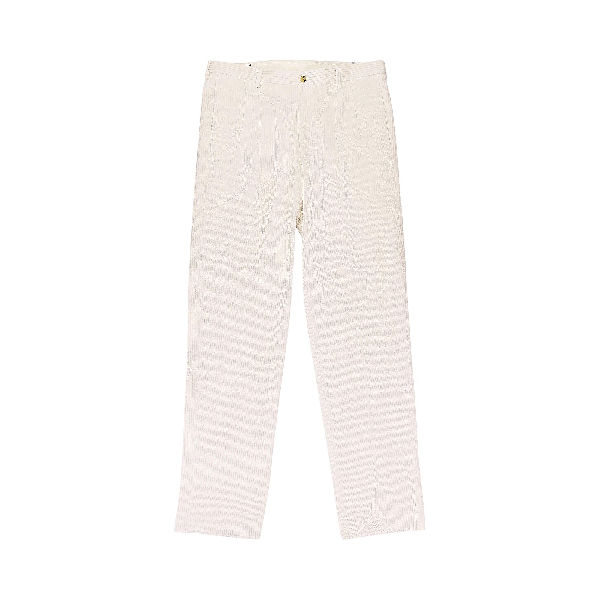 Pre-owned Aimé Leon Dore Corduroy Suit Trousers 'cream' | Men's Size M In White