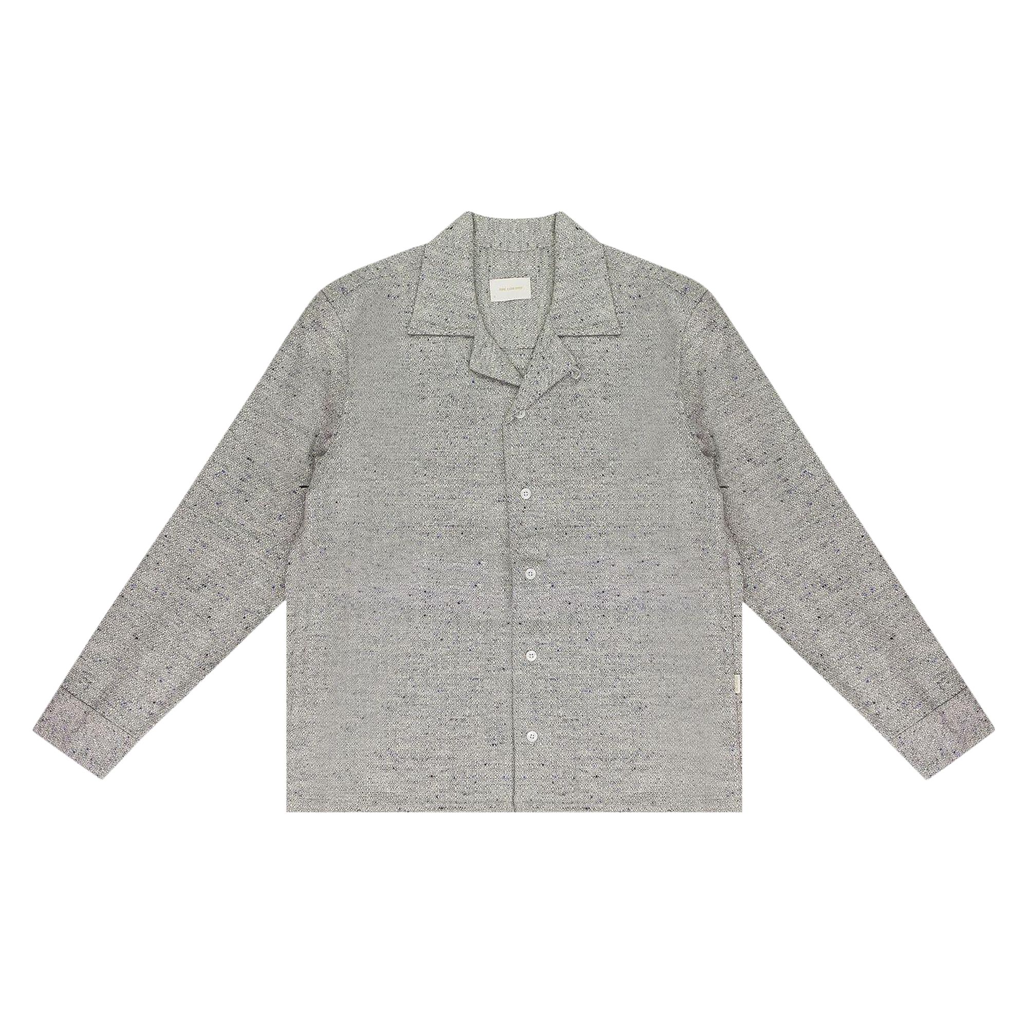 Pre-owned Aimé Leon Dore Jacquard Button Down Shirt 'grey' | Men's Size S In Gray