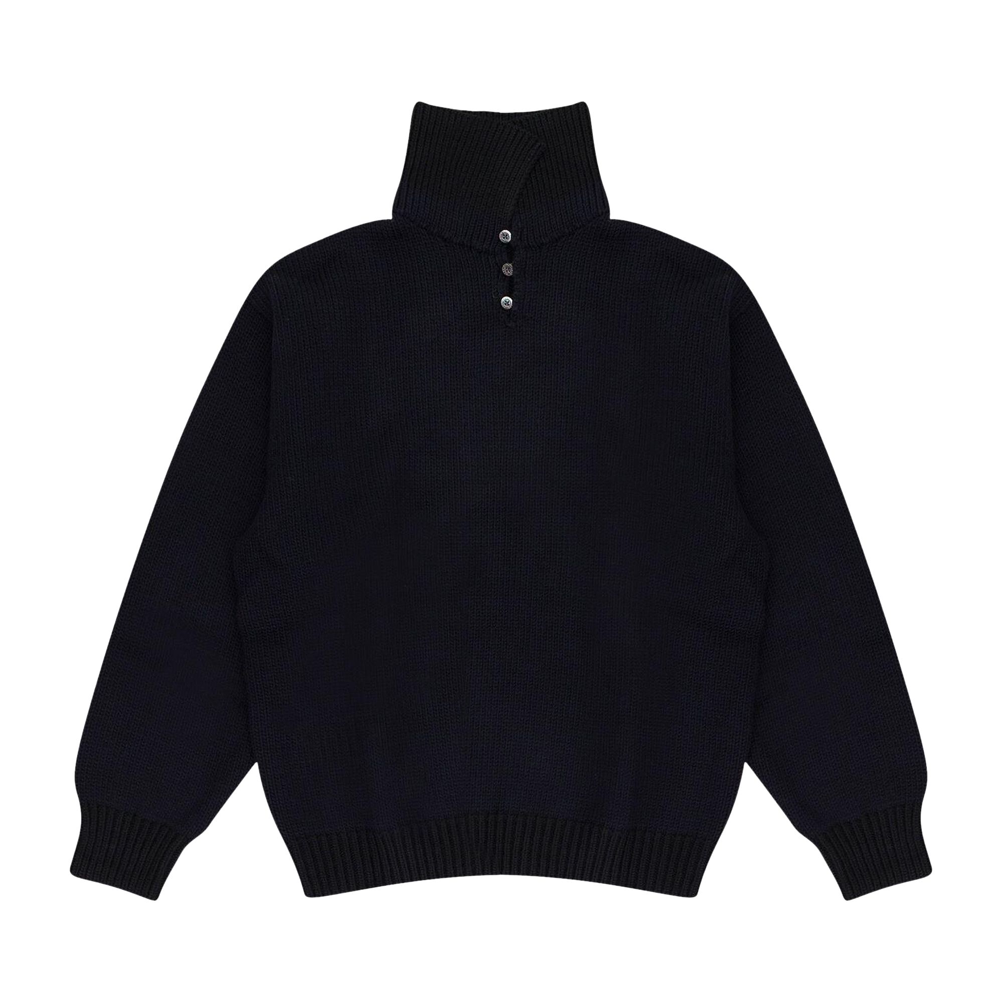 Pre-owned Aimé Leon Dore Button Turtleneck Sweater 'navy' | Blue | Men's Size S