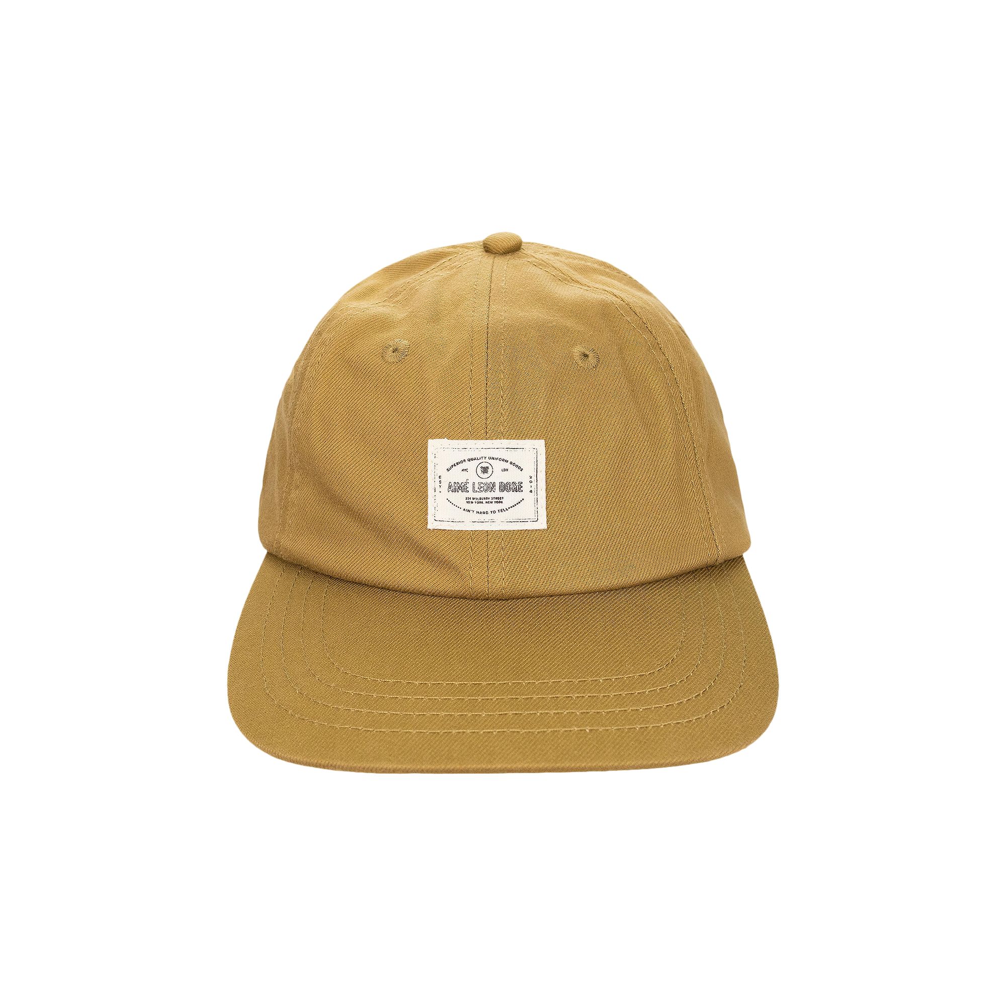 Pre-owned Aimé Leon Dore Twill Work Wear Hat 'tapenade' | Yellow | Men's Size Onesize