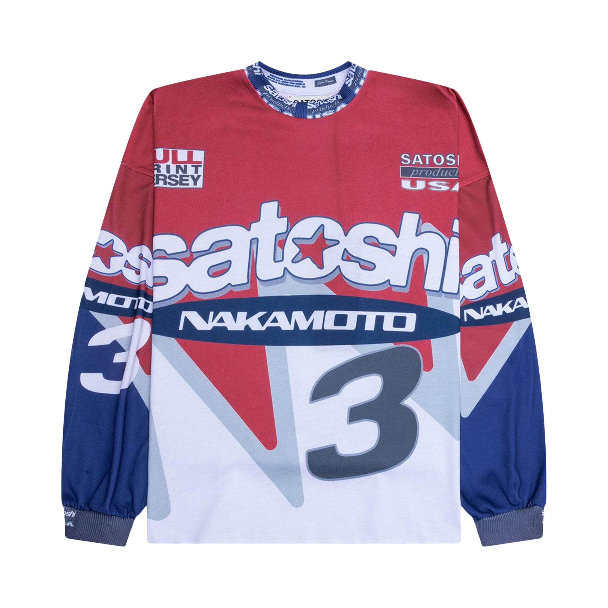Pre-owned Satoshi Nakamoto Speedway Long-sleeve 'red' | Men's Size M