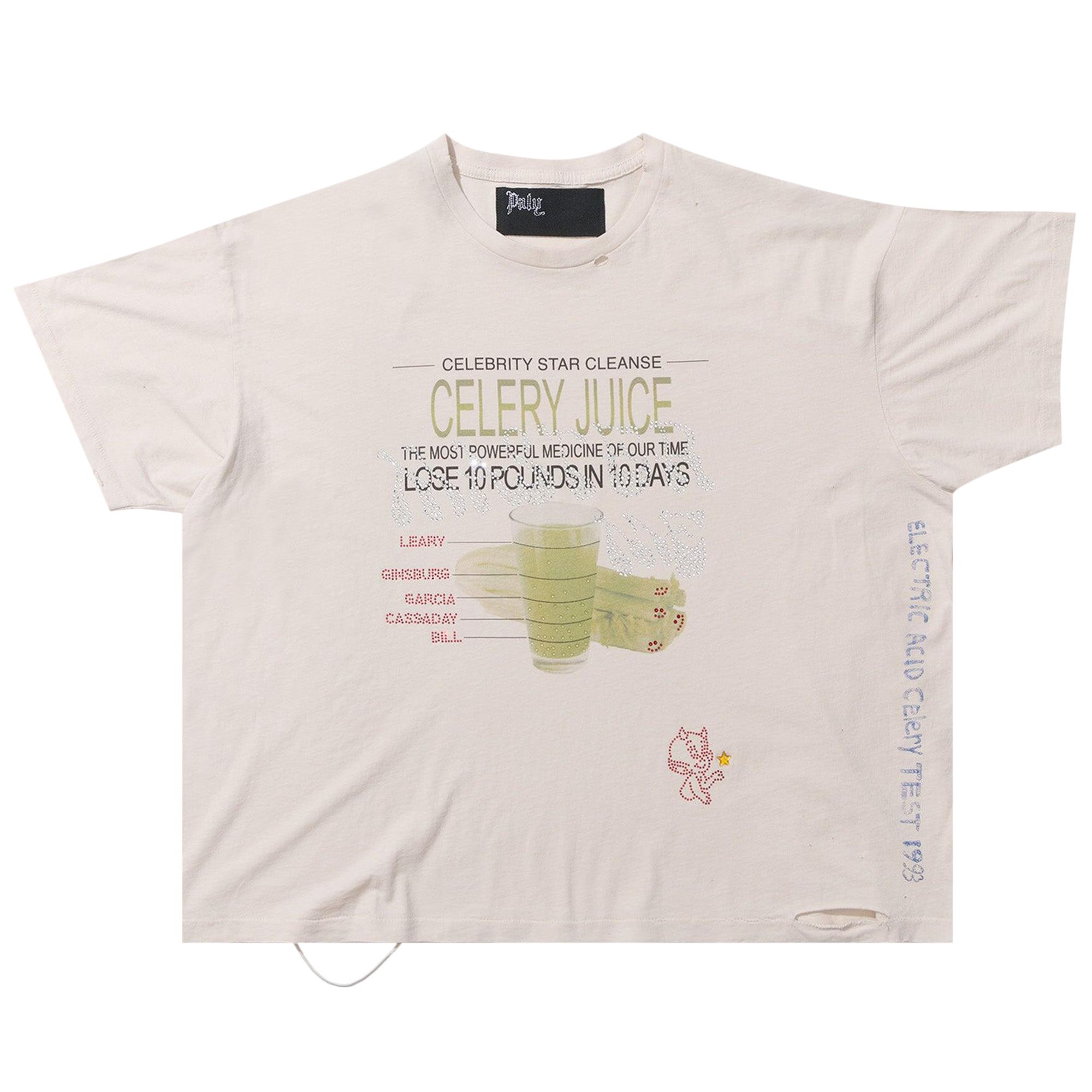 Pre-owned Paly Hollywood Celery Cleanse Tee 'cream' | White | Men's Size M