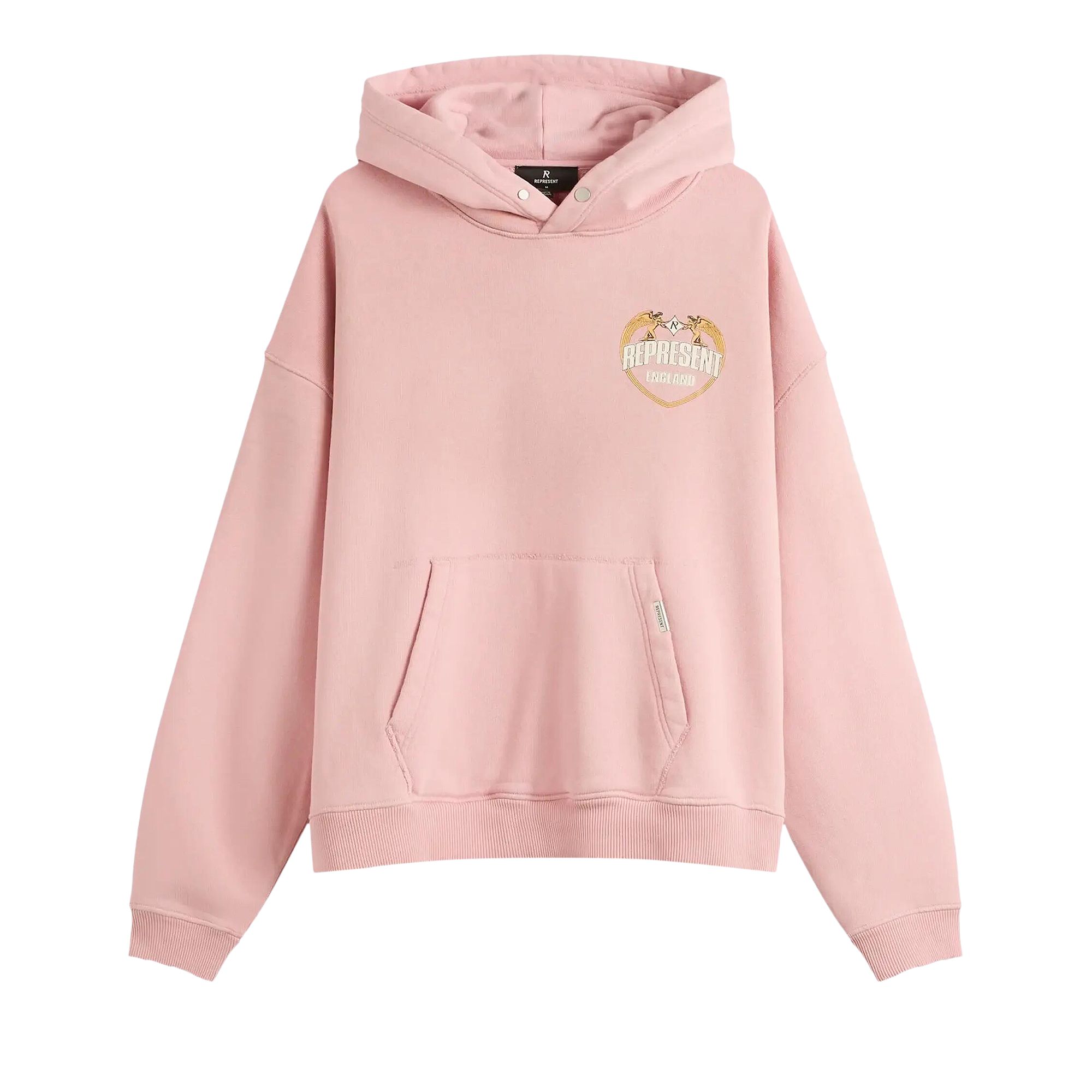Pre-owned Represent Clo Angel Border Hoodie 'quartz' | Pink | Men's Size Xl