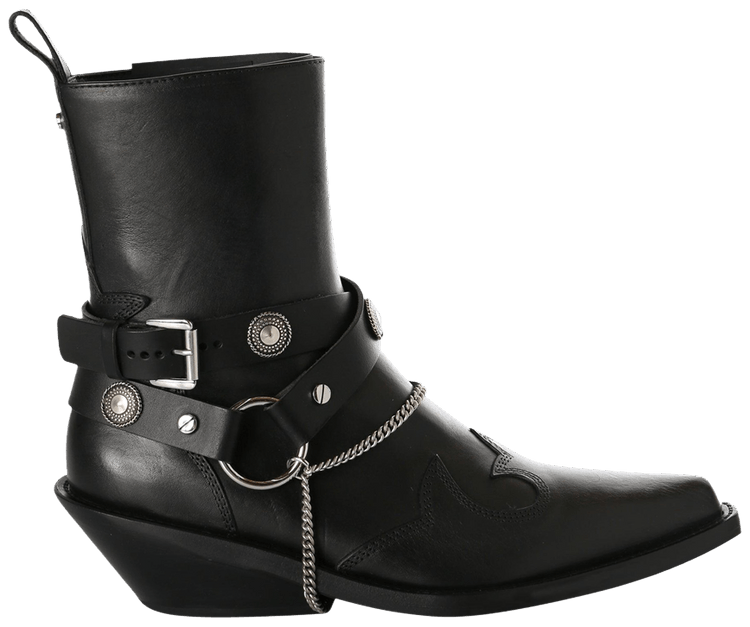 Ann Demeulemeester Anne Demeulemeester Wmns Leva Santiags Ankle Boot Black