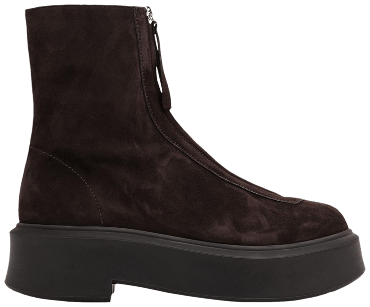 The Row Wmns Zipped Boot Dark Brown