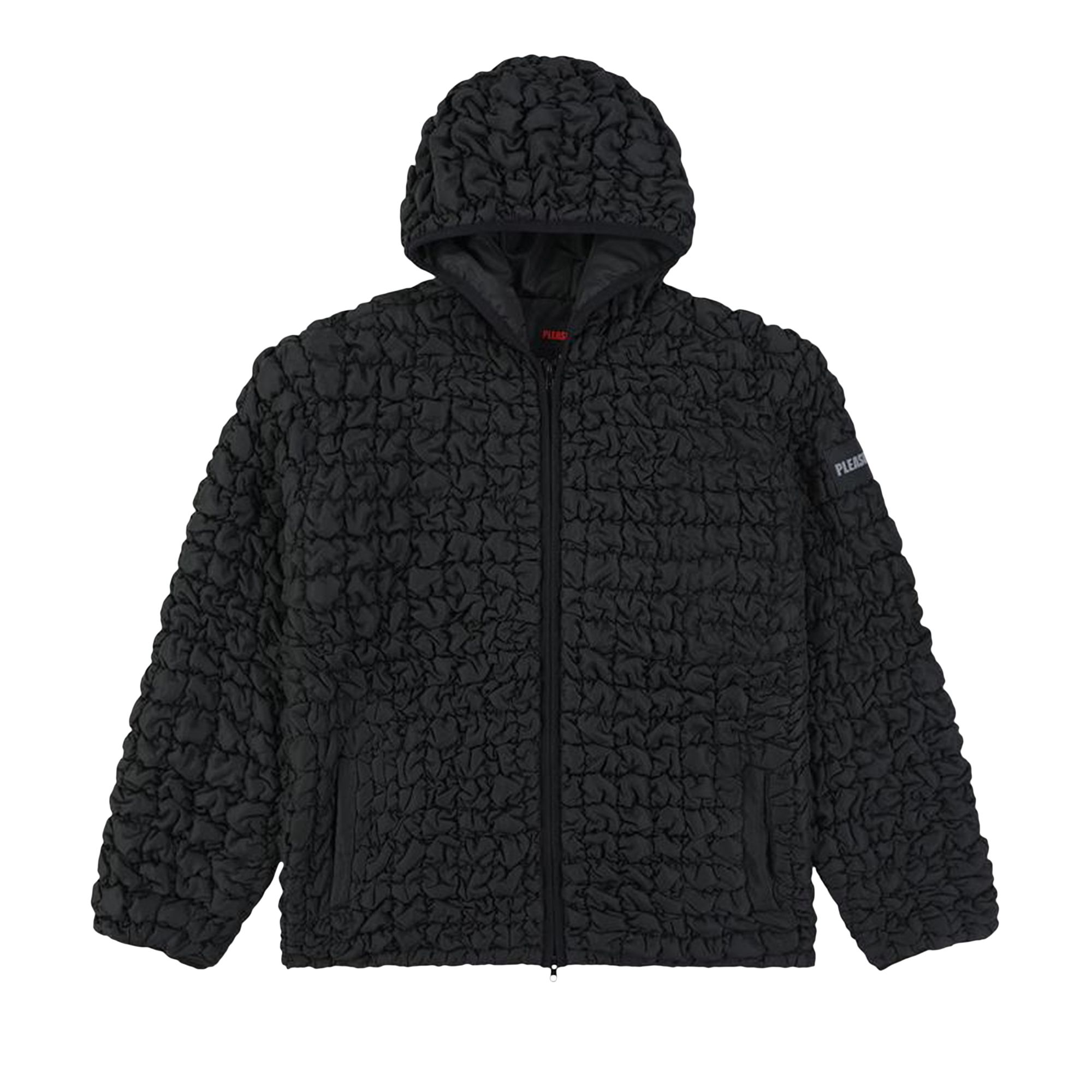 Pre-owned Pleasures Tender Hooded Puffer 'black' | Men's Size S