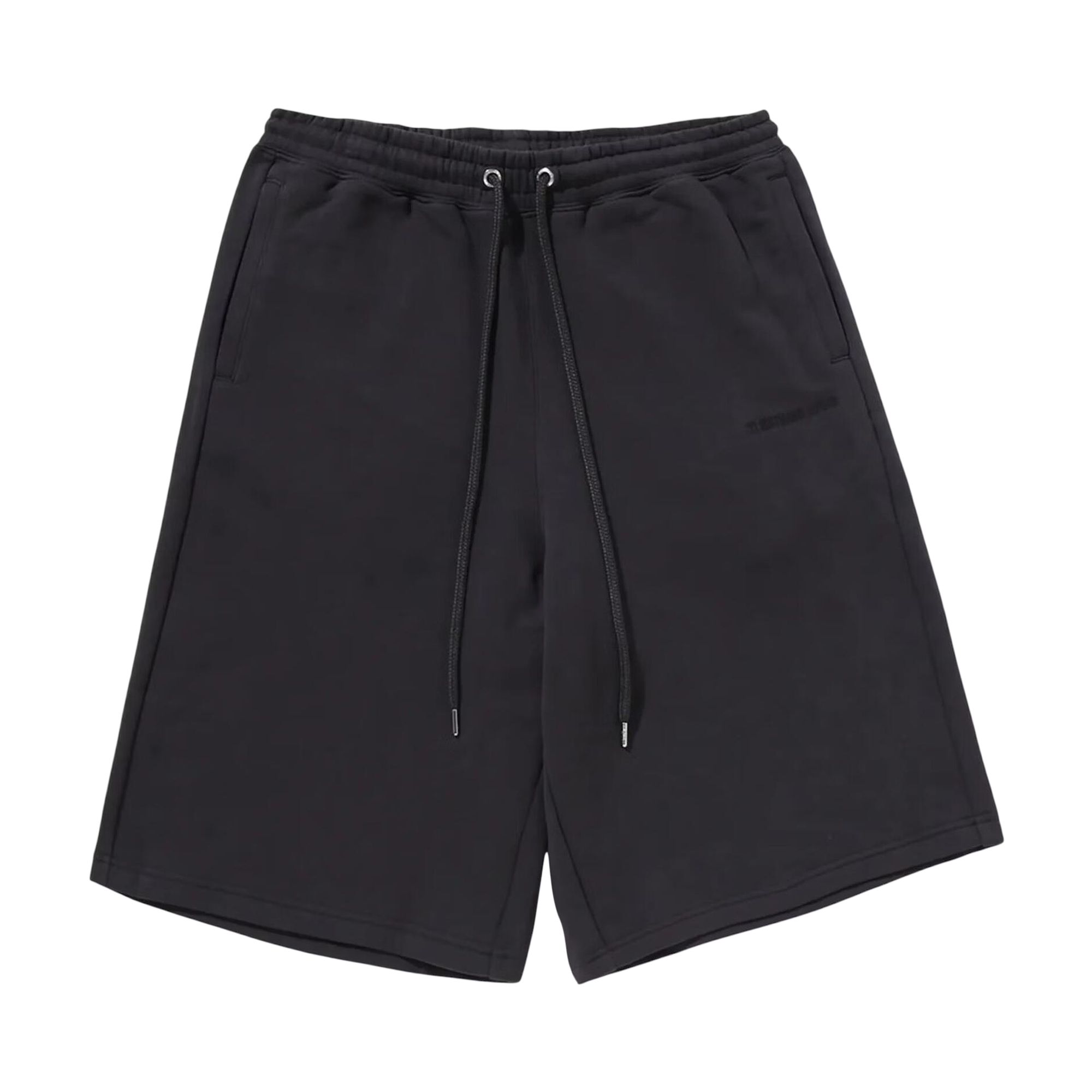 Pre-owned Bape Bathing Ape Logo Knee Length Relaxed Fit Sweatshorts 'charcoal' | Grey | Men's Size Xl In Gray