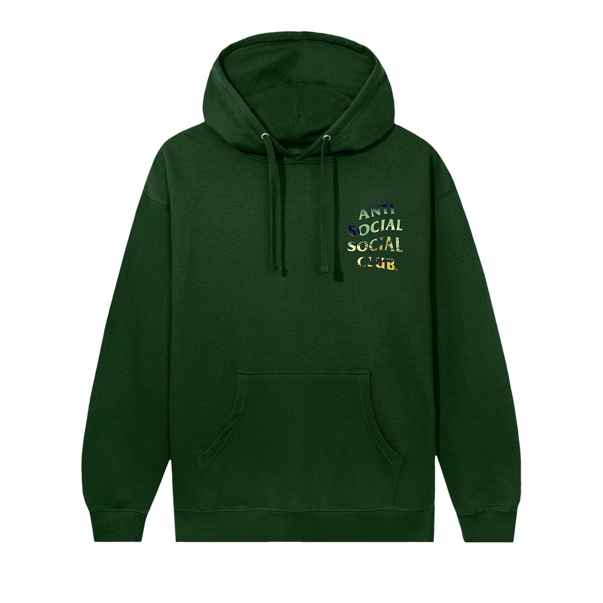 Pre-owned Anti Social Social Club Suspension Bridge Hoodie 'dark Green' | Men's Size Xl