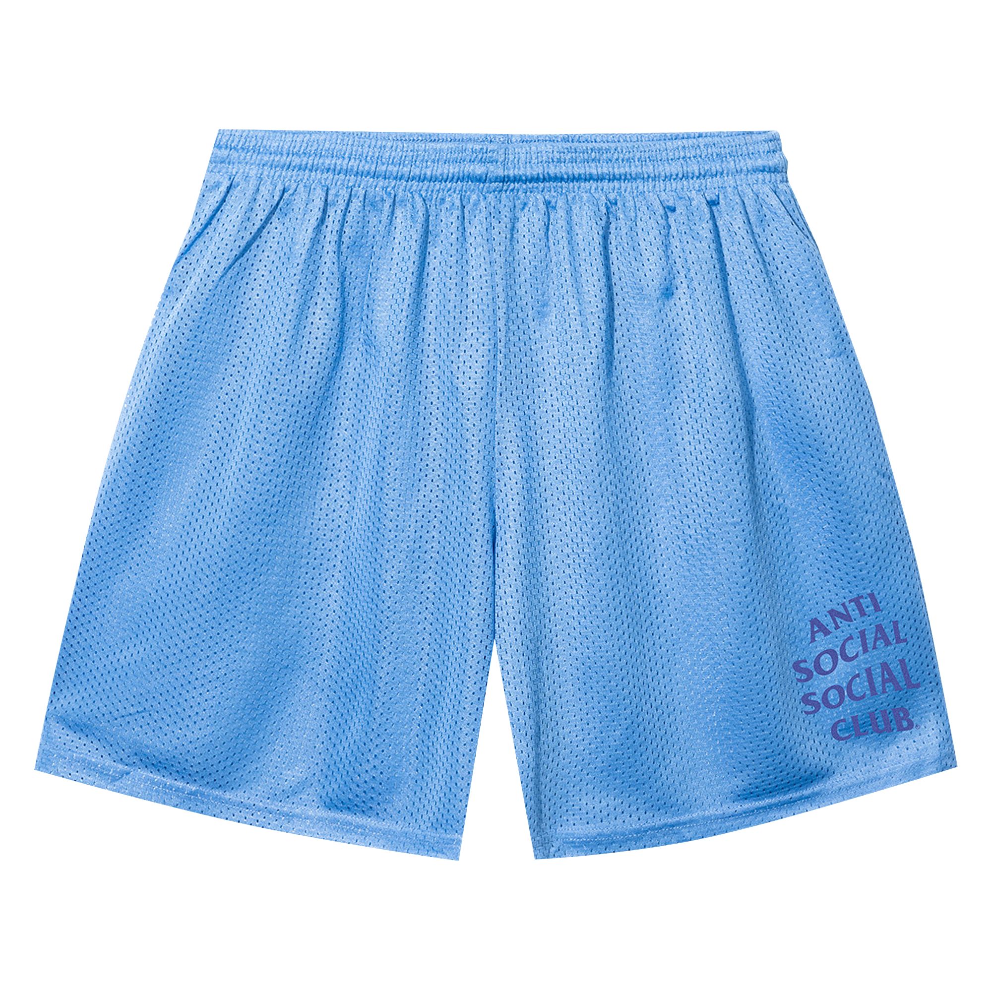 Pre-owned Anti Social Social Club Mind Games Shorts 'carolina Blue' | Men's Size Xl